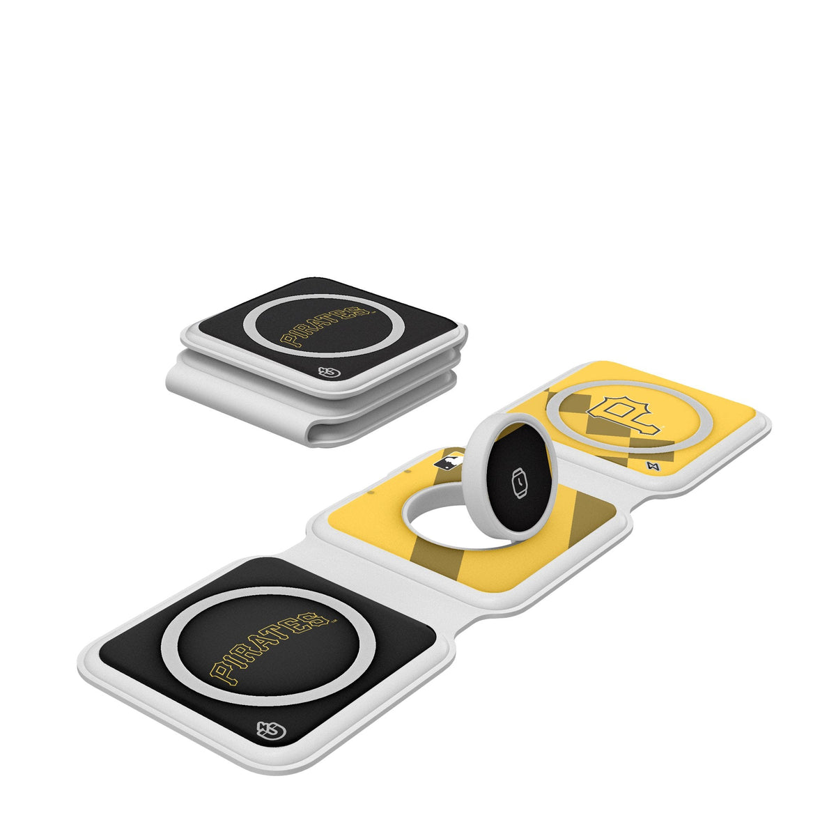 Pittsburgh Pirates Color Block Foldable 3 in 1 Charger 1