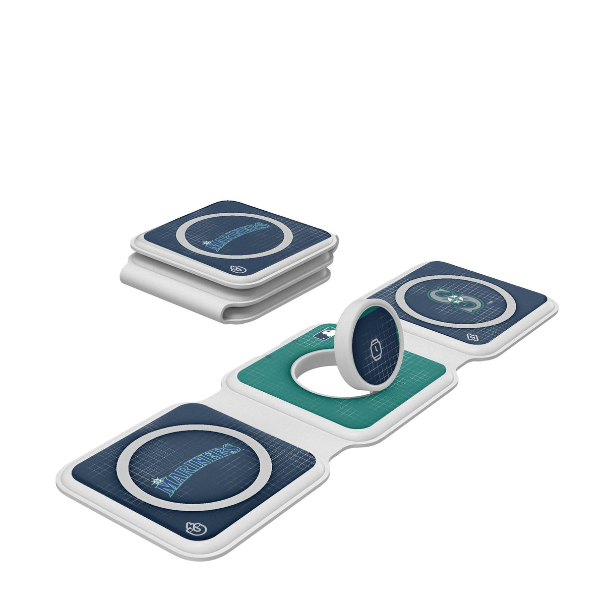 Seattle Mariners Hatch Foldable 3 in 1 Charger 1