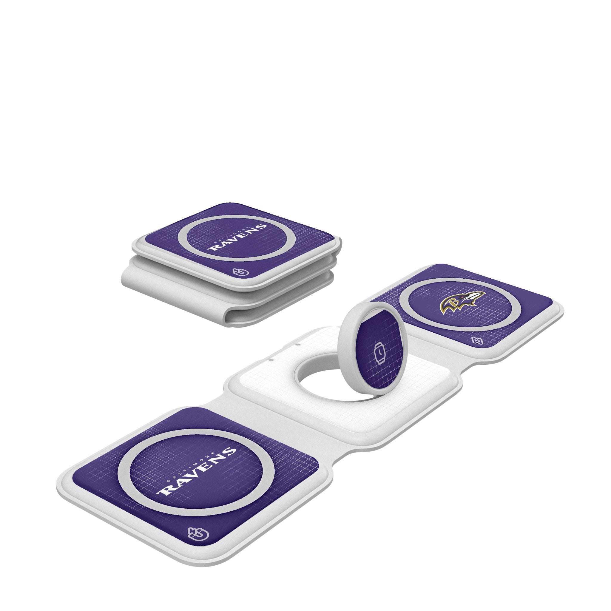 Baltimore Ravens Hatch Foldable 3 in 1 Charger 1