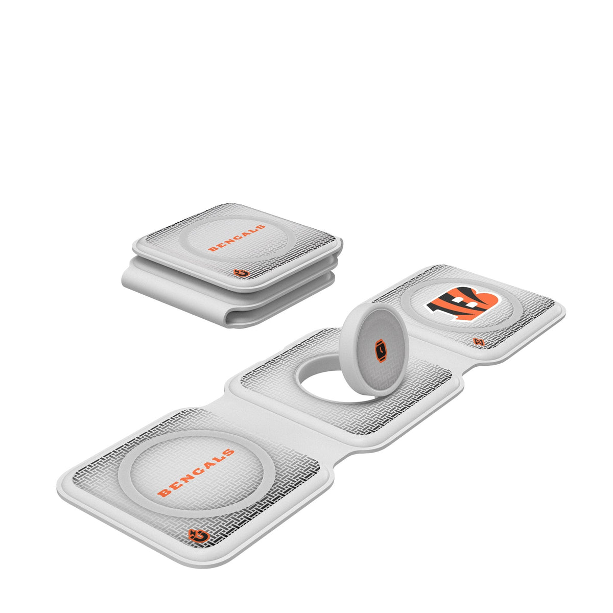 Cincinnati Bengals Linen Foldable 3 in 1 Charger 1