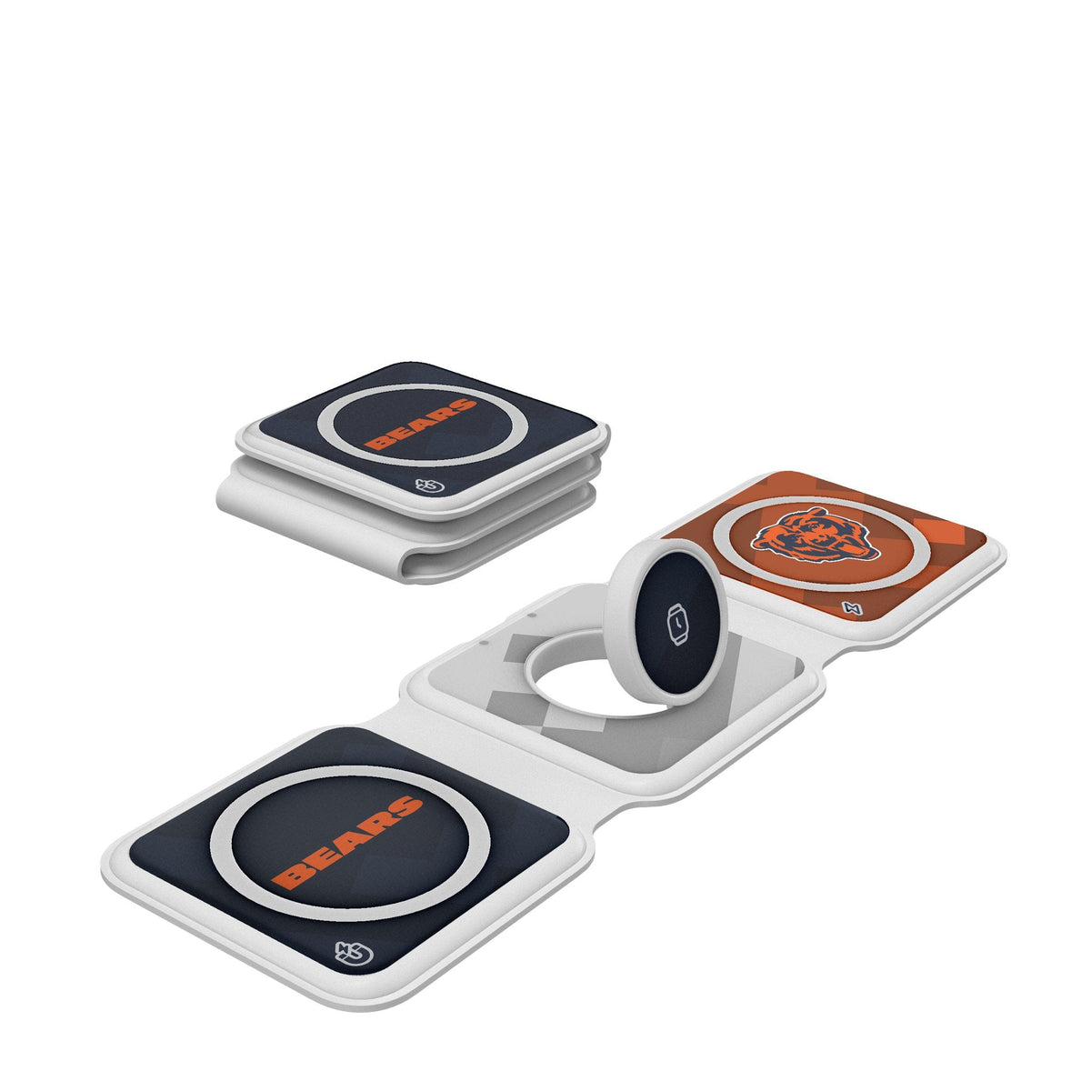 Chicago Bears Color Block Foldable 3 in 1 Charger 1
