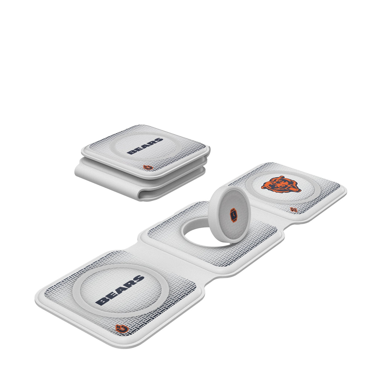 Chicago Bears Linen Foldable 3 in 1 Charger 1