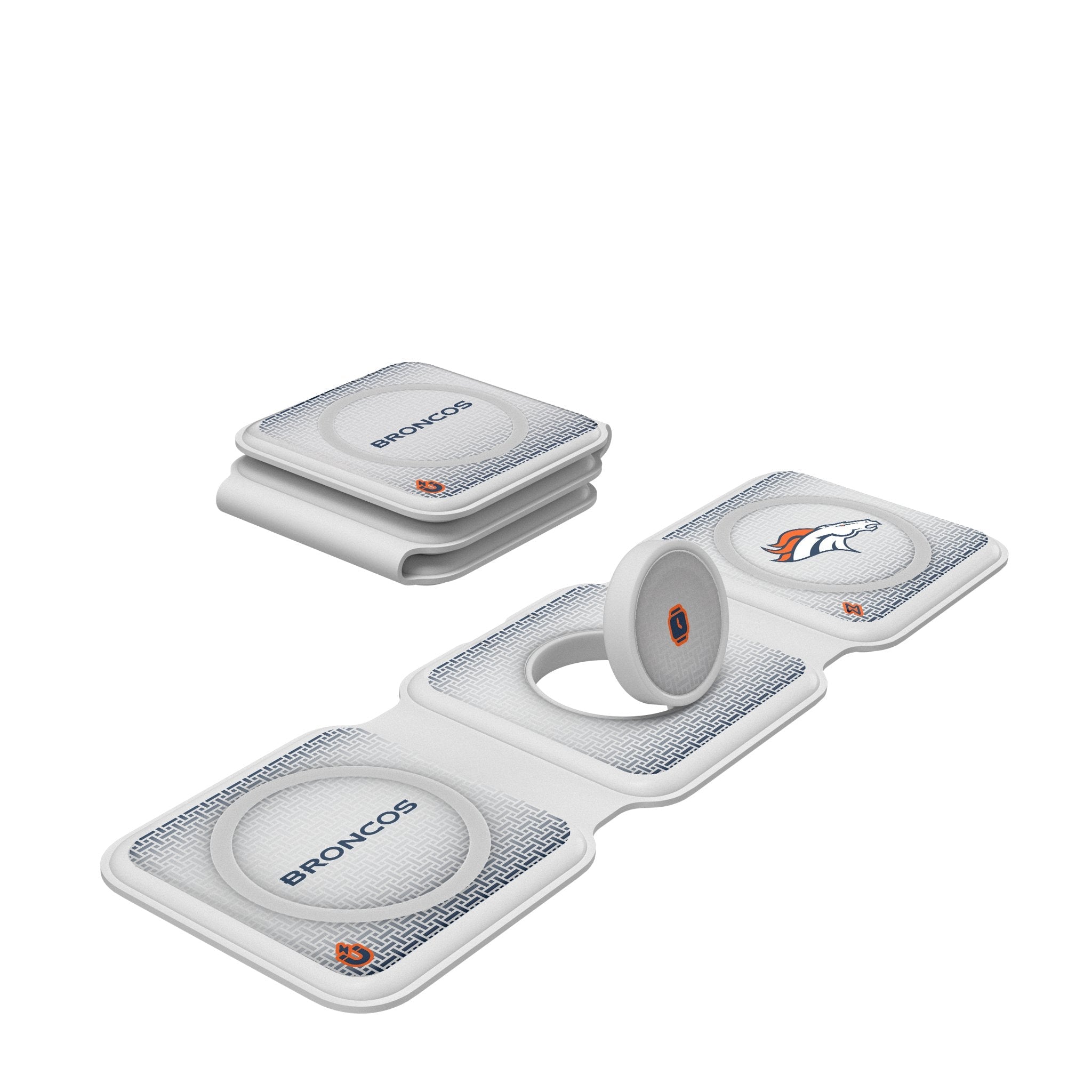 Denver Broncos Linen Foldable 3 in 1 Charger 1