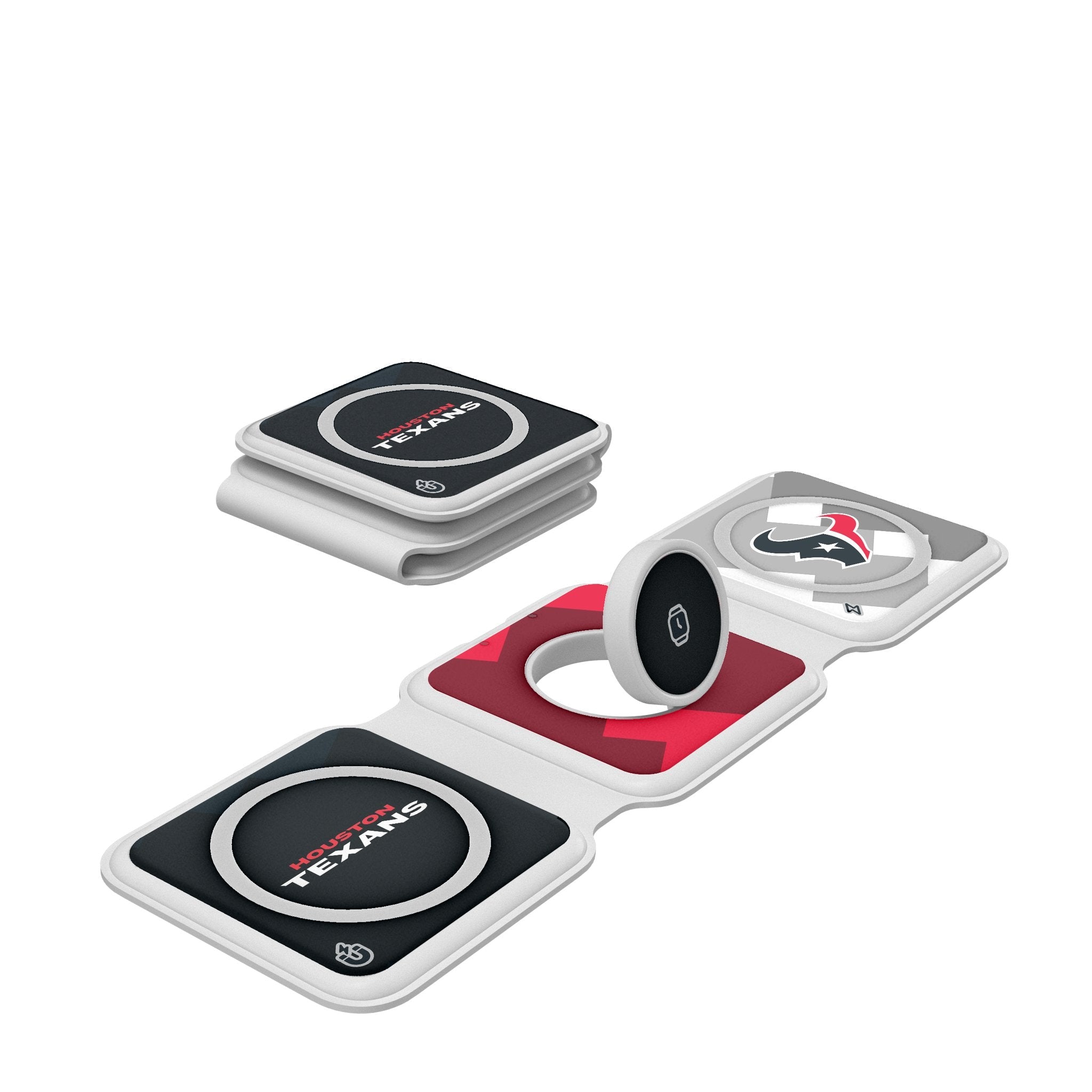 Houston Texans Color Block Foldable 3 in 1 Charger 1