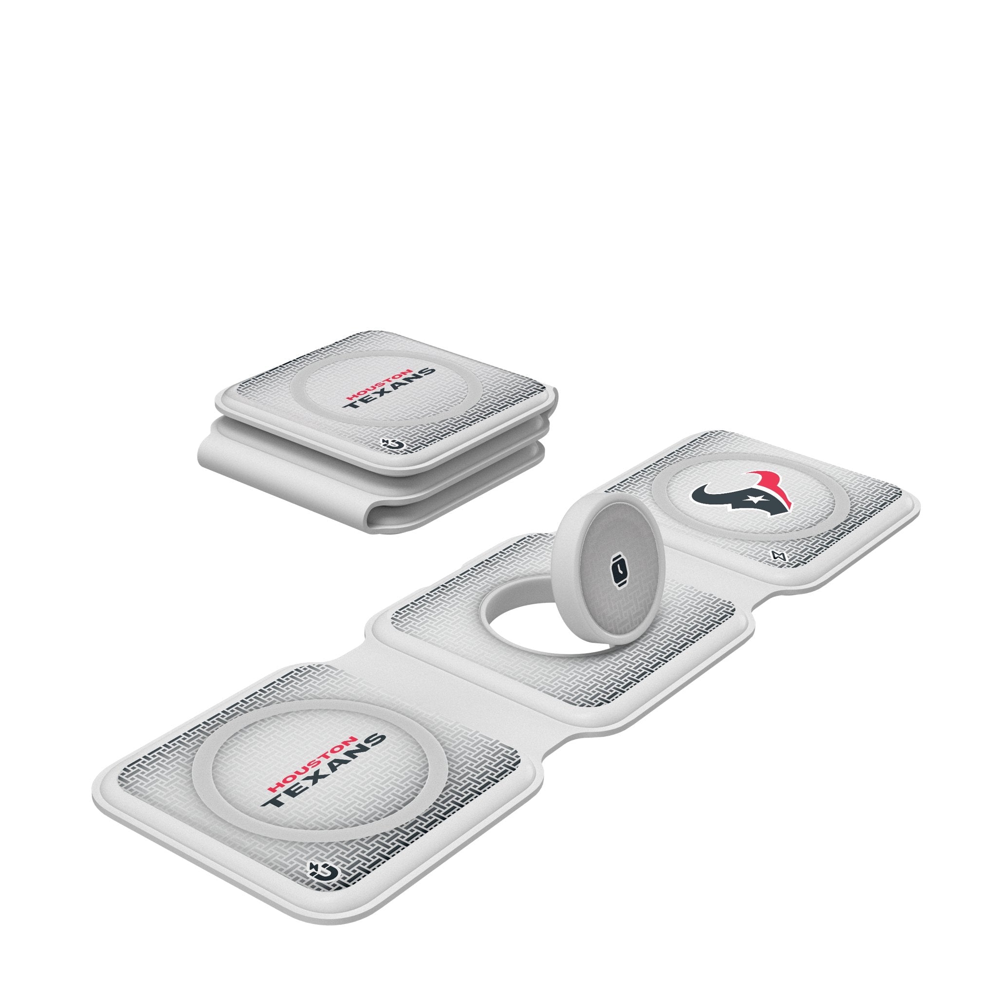 Houston Texans Linen Foldable 3 in 1 Charger 1