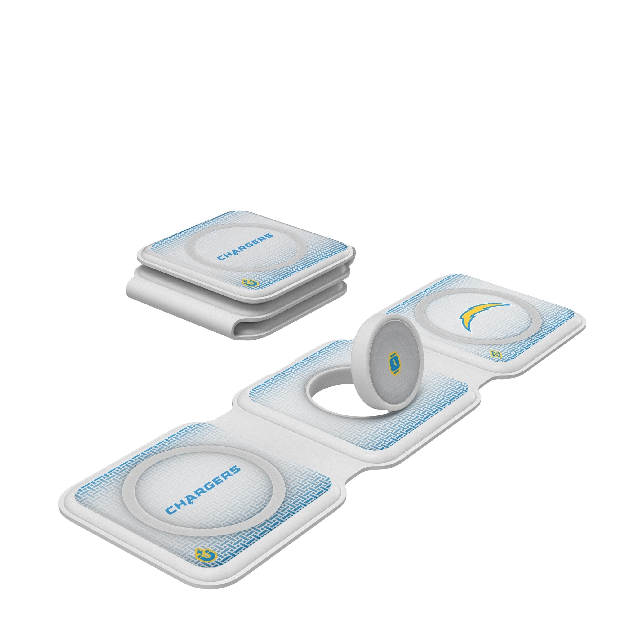 Los Angeles Chargers Linen Foldable 3 in 1 Charger 1