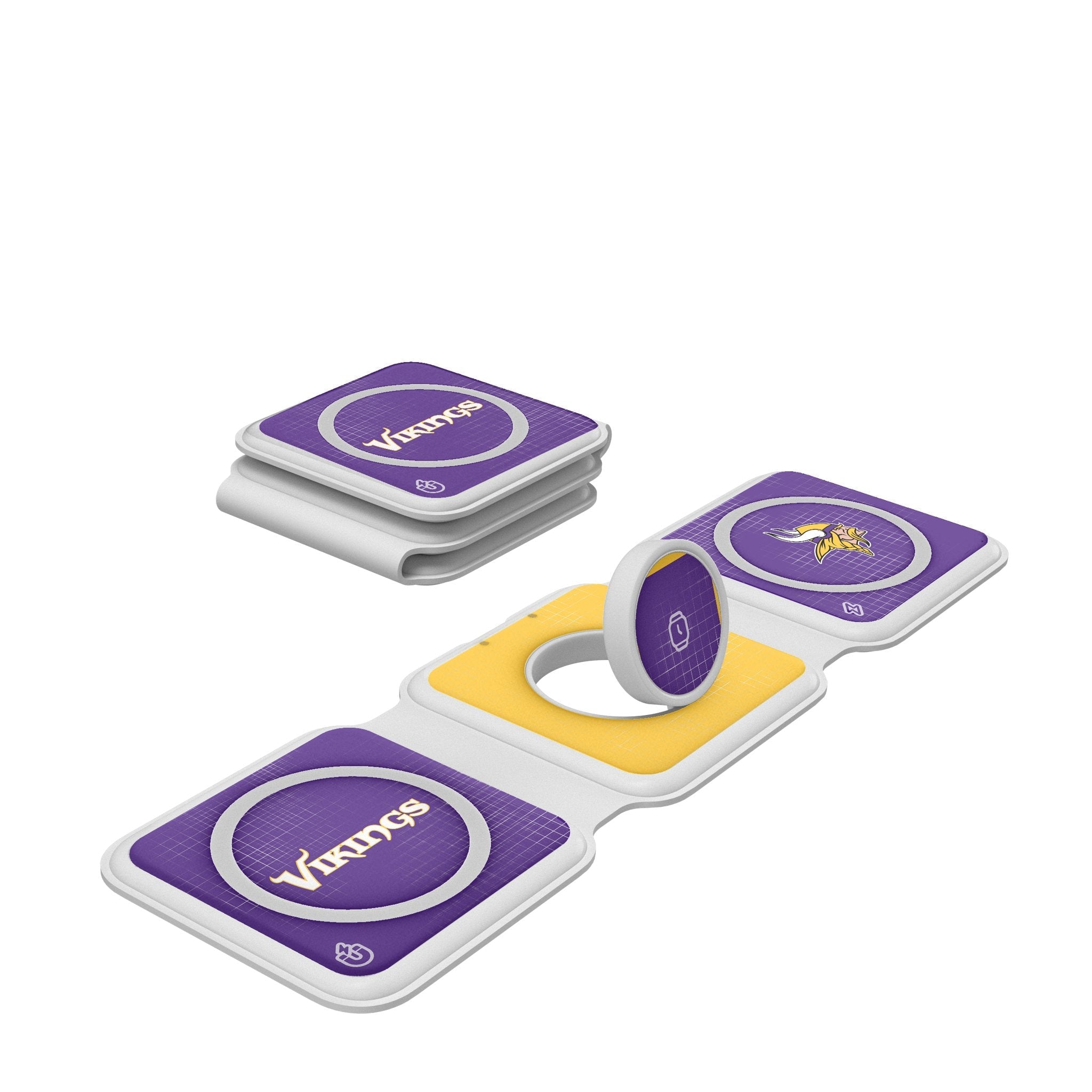 Minnesota Vikings Hatch Foldable 3 in 1 Charger 1