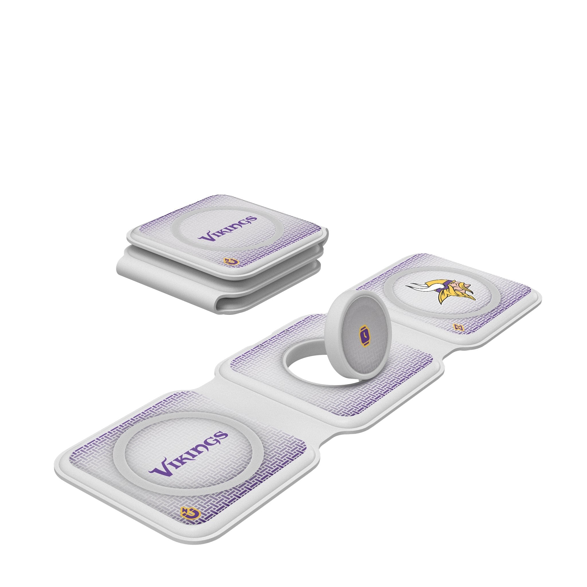 Minnesota Vikings Linen Foldable 3 in 1 Charger 1