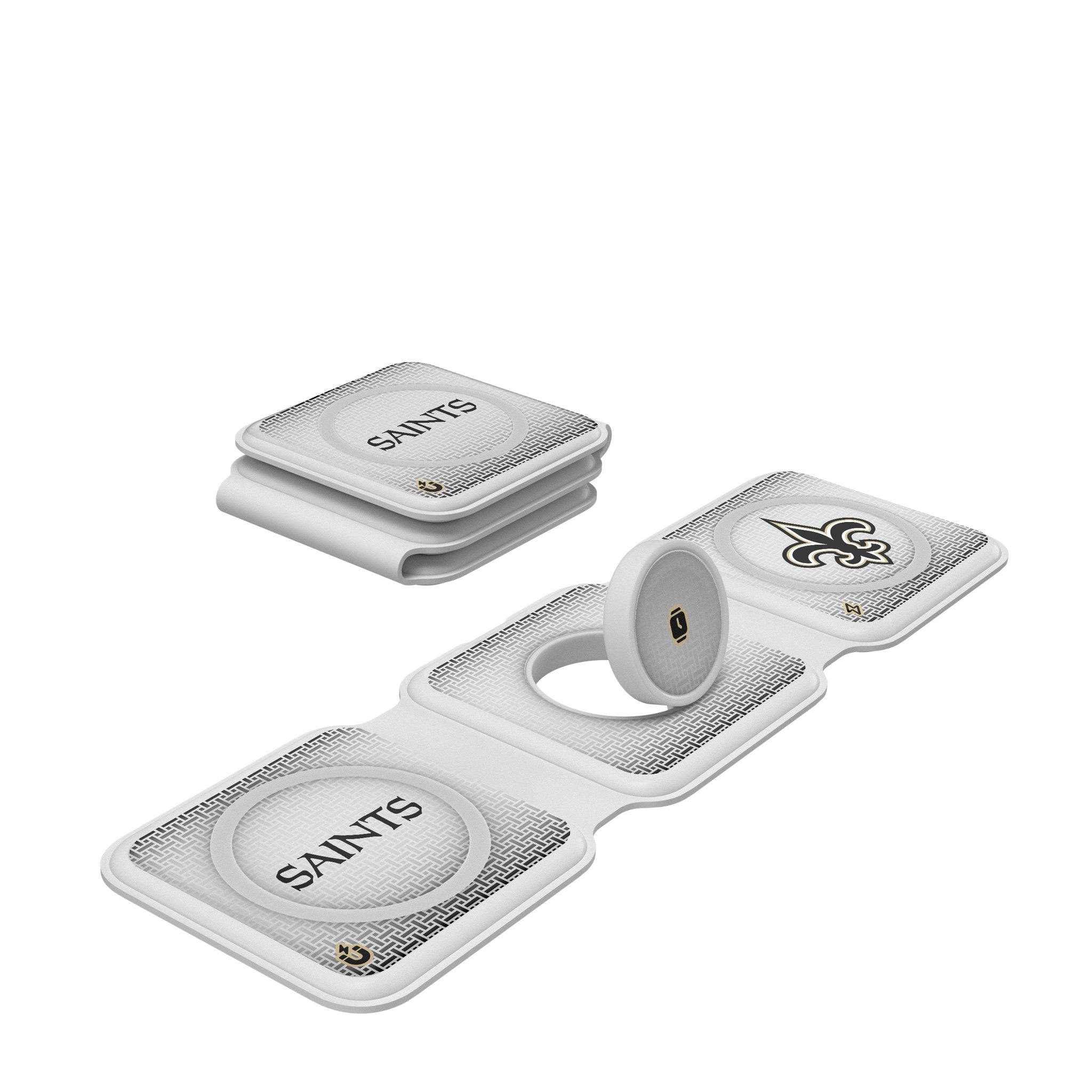 New Orleans Saints Linen Foldable 3 in 1 Charger 1