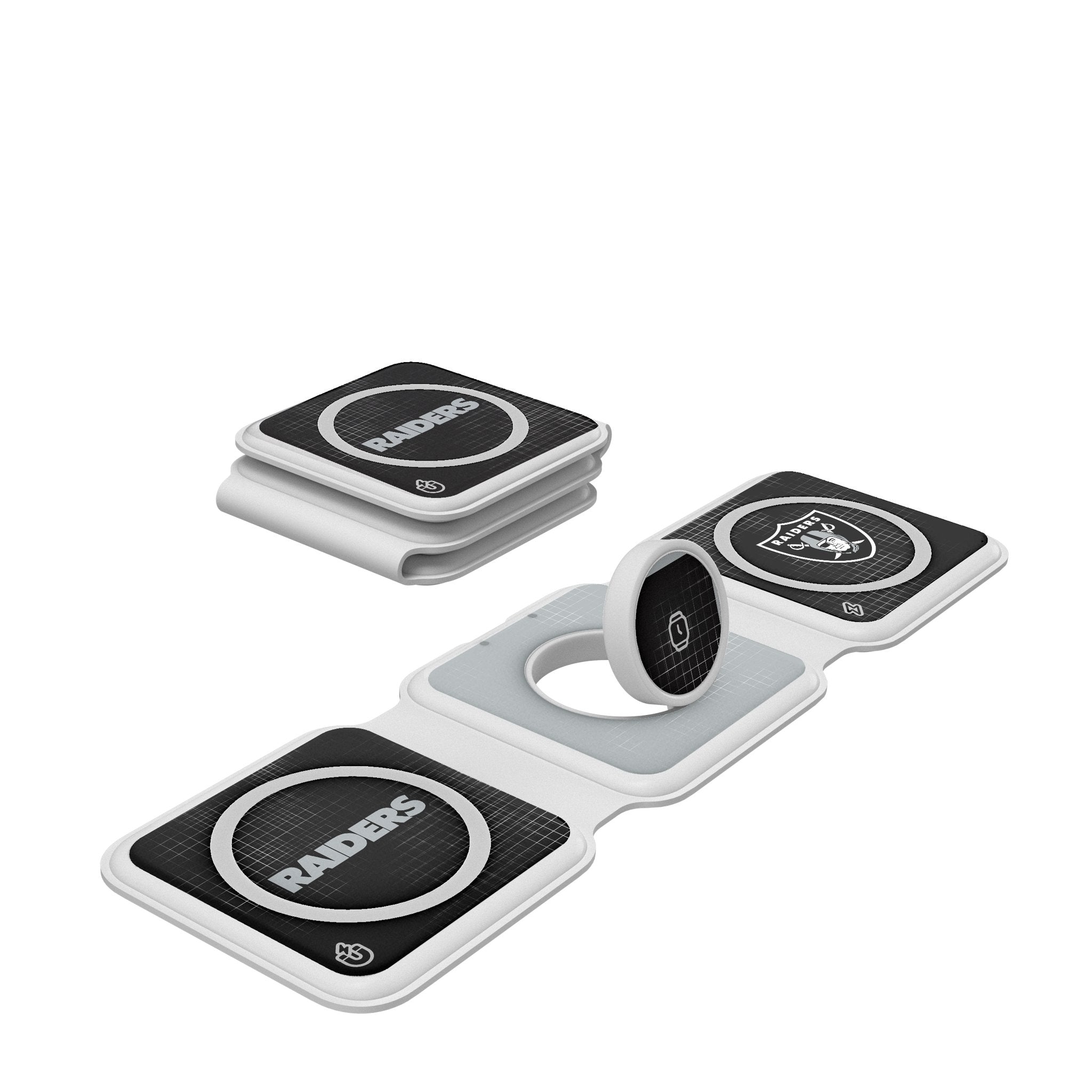 Las Vegas Raiders Hatch Foldable 3 in 1 Charger 1