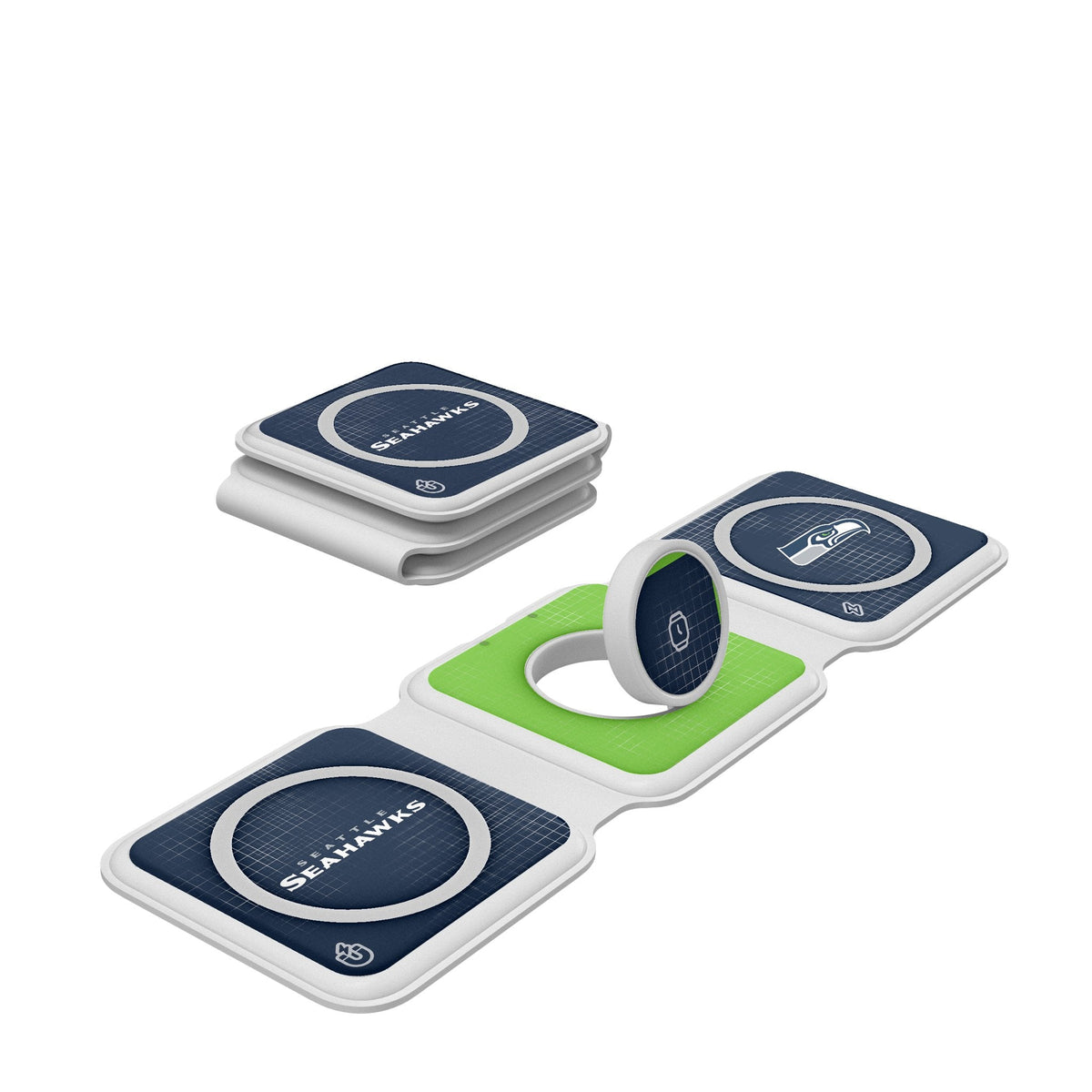 Seattle Seahawks Hatch Foldable 3 in 1 Charger 1