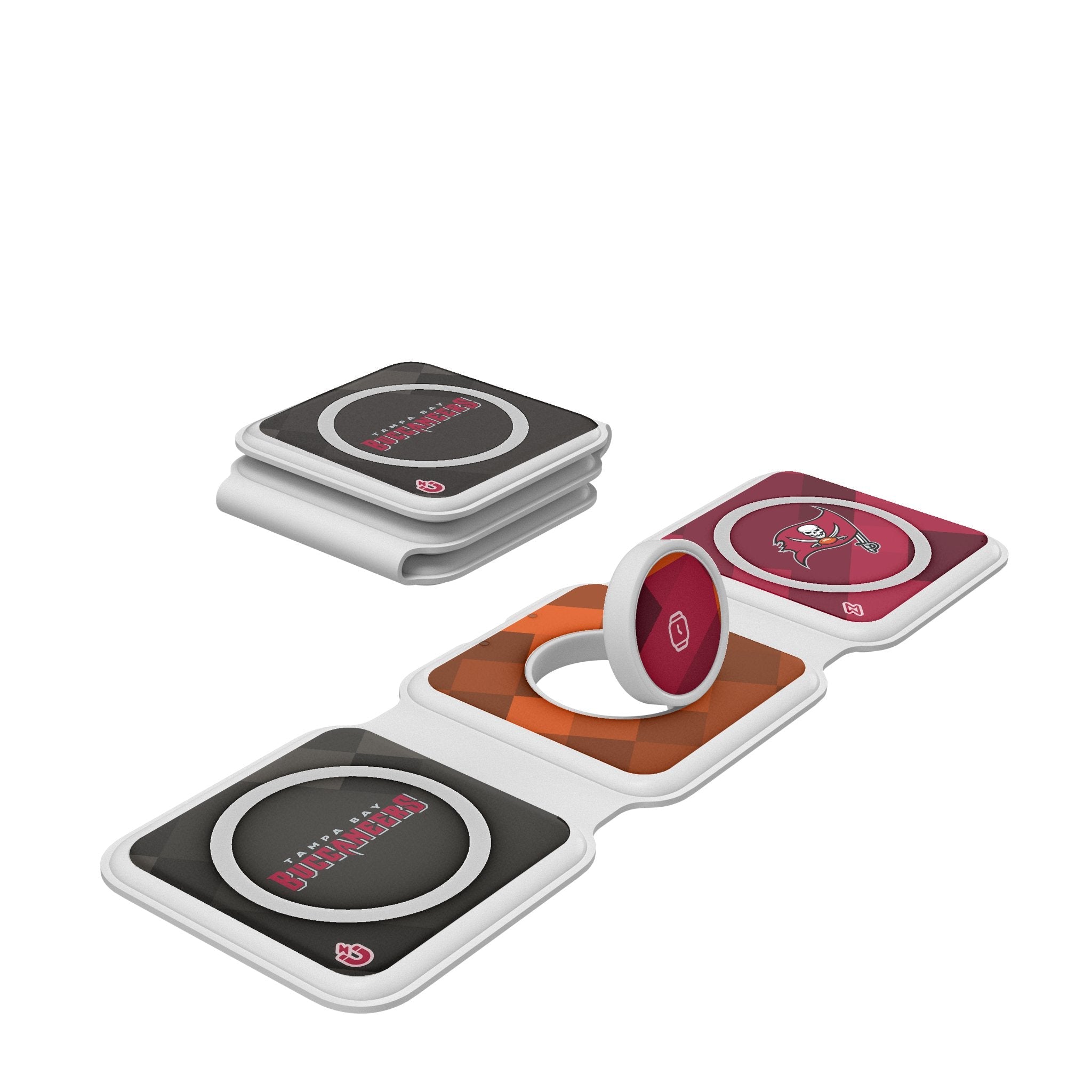 Tampa Bay Buccaneers Color Block Foldable 3 in 1 Charger 1