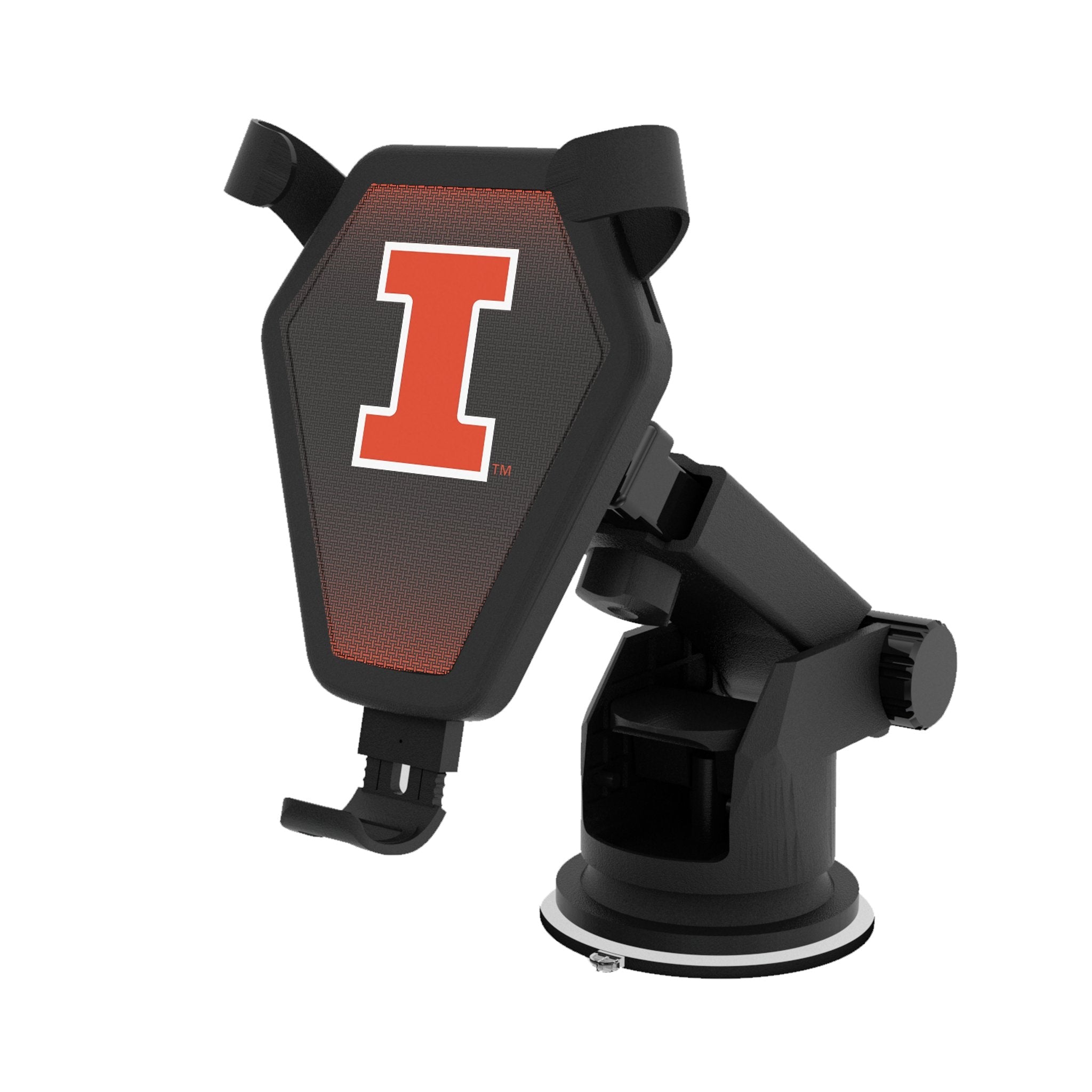 University of Illinois Fighting Illini Linen Wireless Car Charger