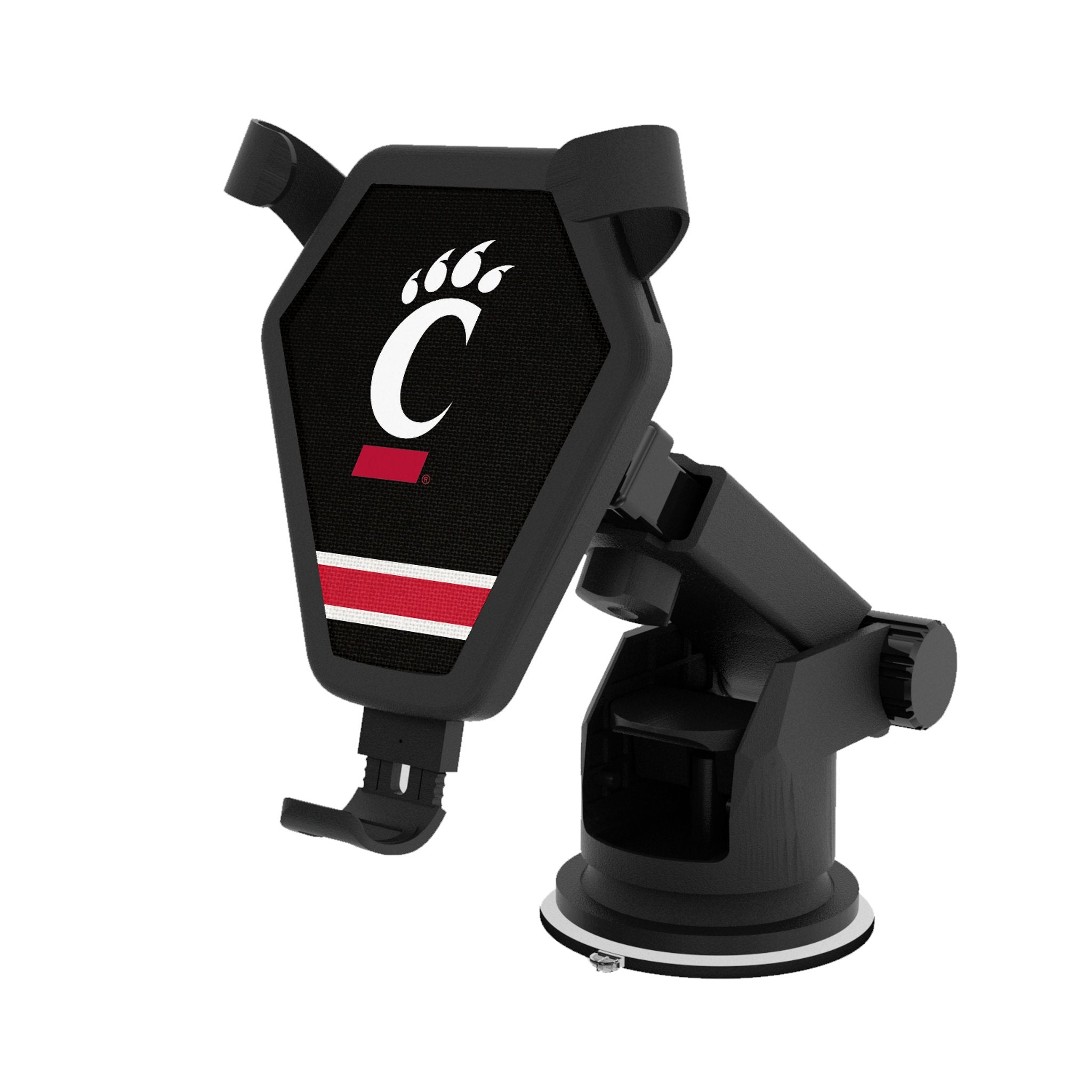 University of Cincinnati Bearcats Stripe Wireless Car Charger 1
