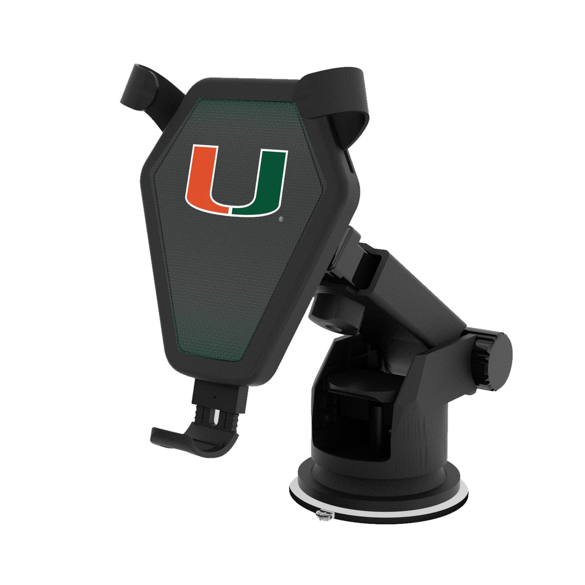 University of Miami Hurricanes Linen Wireless Car Charger 1