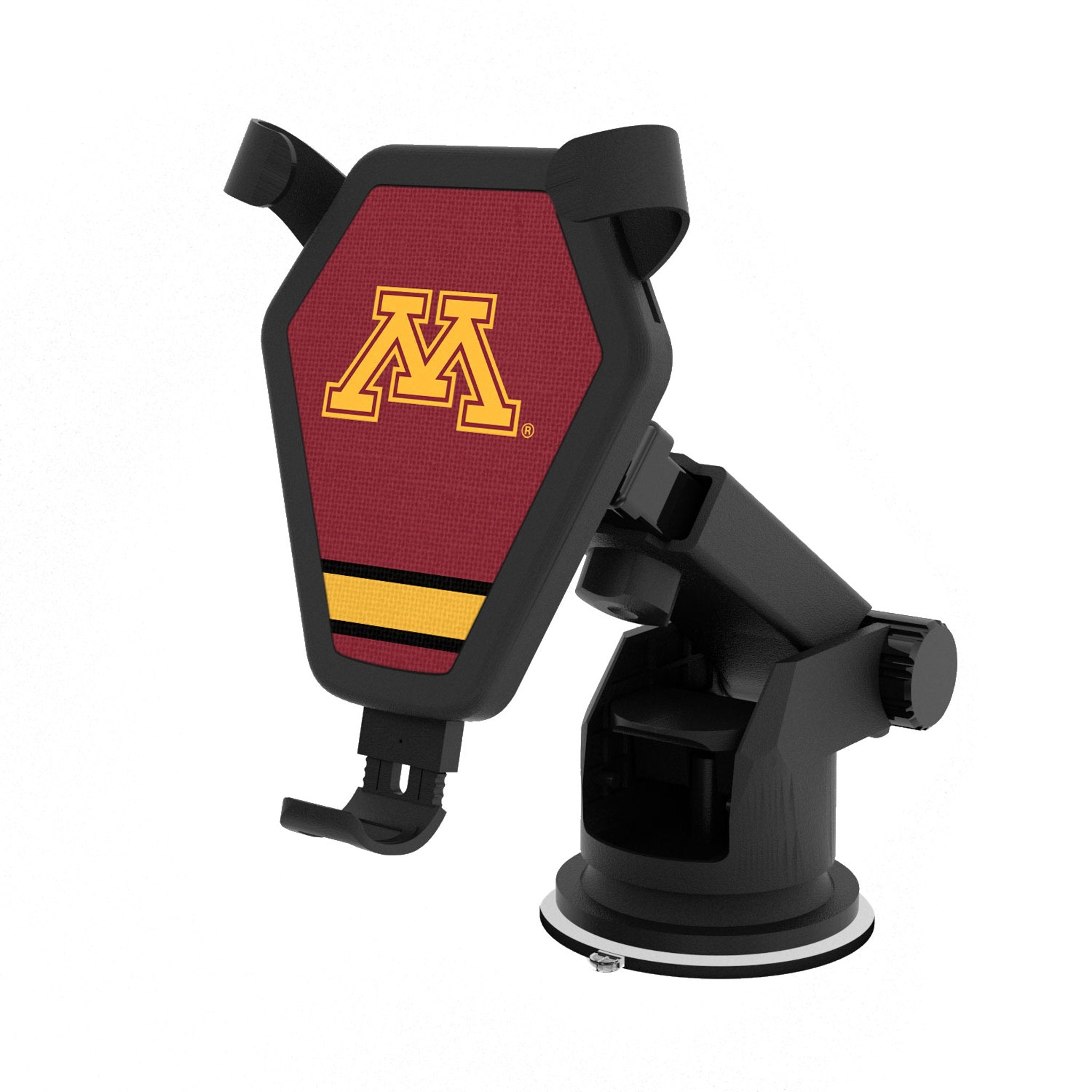 University of Minnesota Golden Gophers Stripe Wireless Car Charger 1