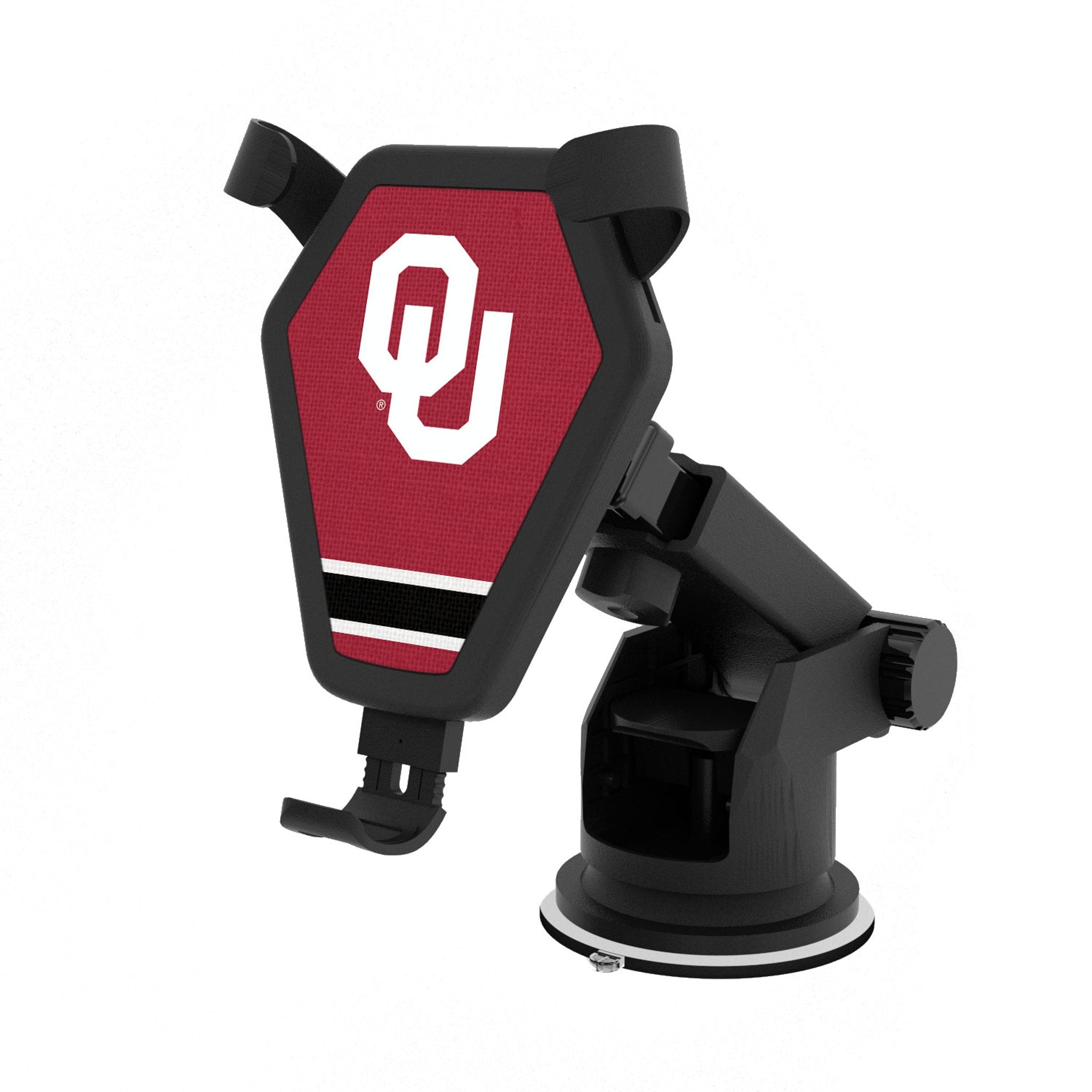 University of Oklahoma Sooners Stripe Wireless Car Charger 1