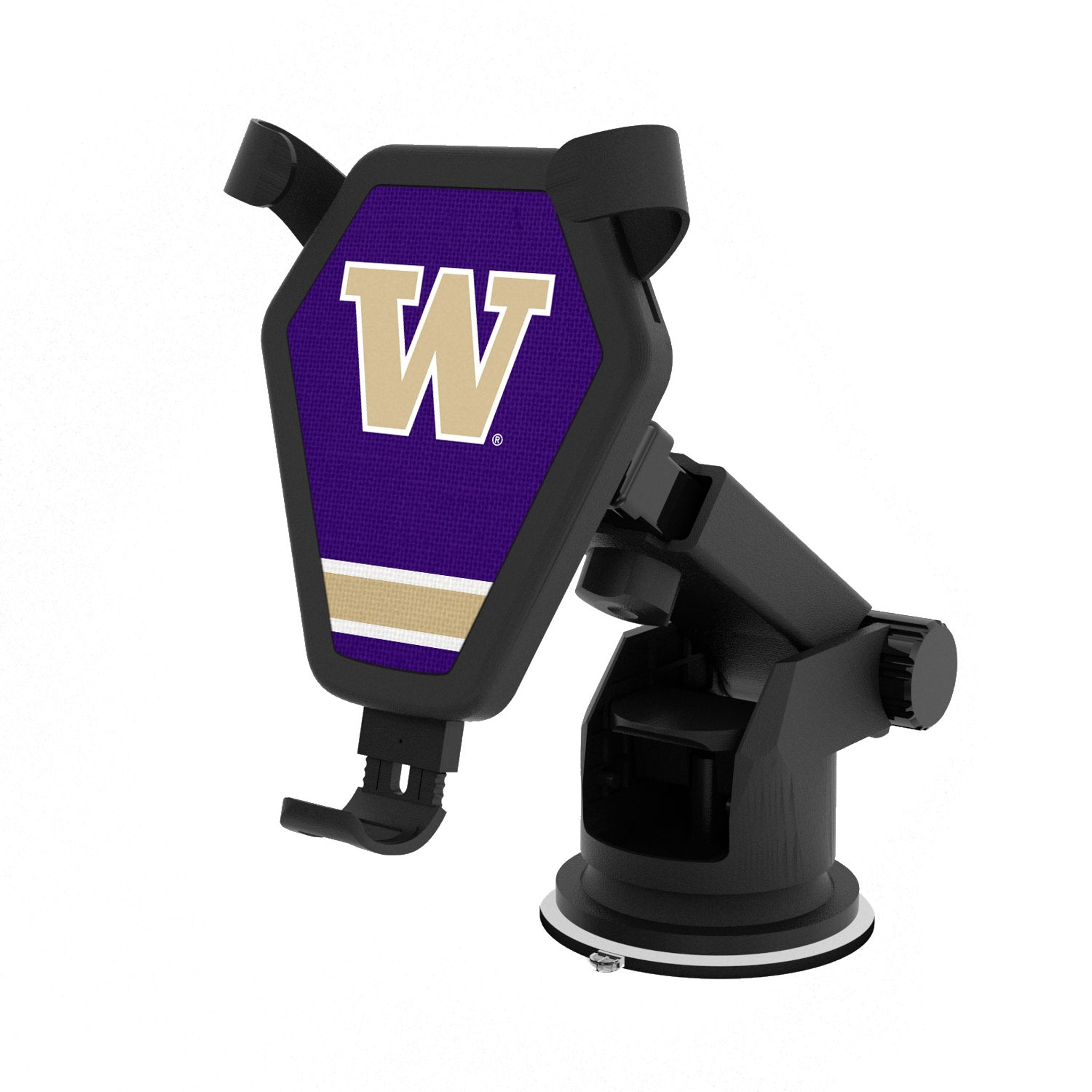 University of Washington Huskies Stripe Wireless Car Charger 1