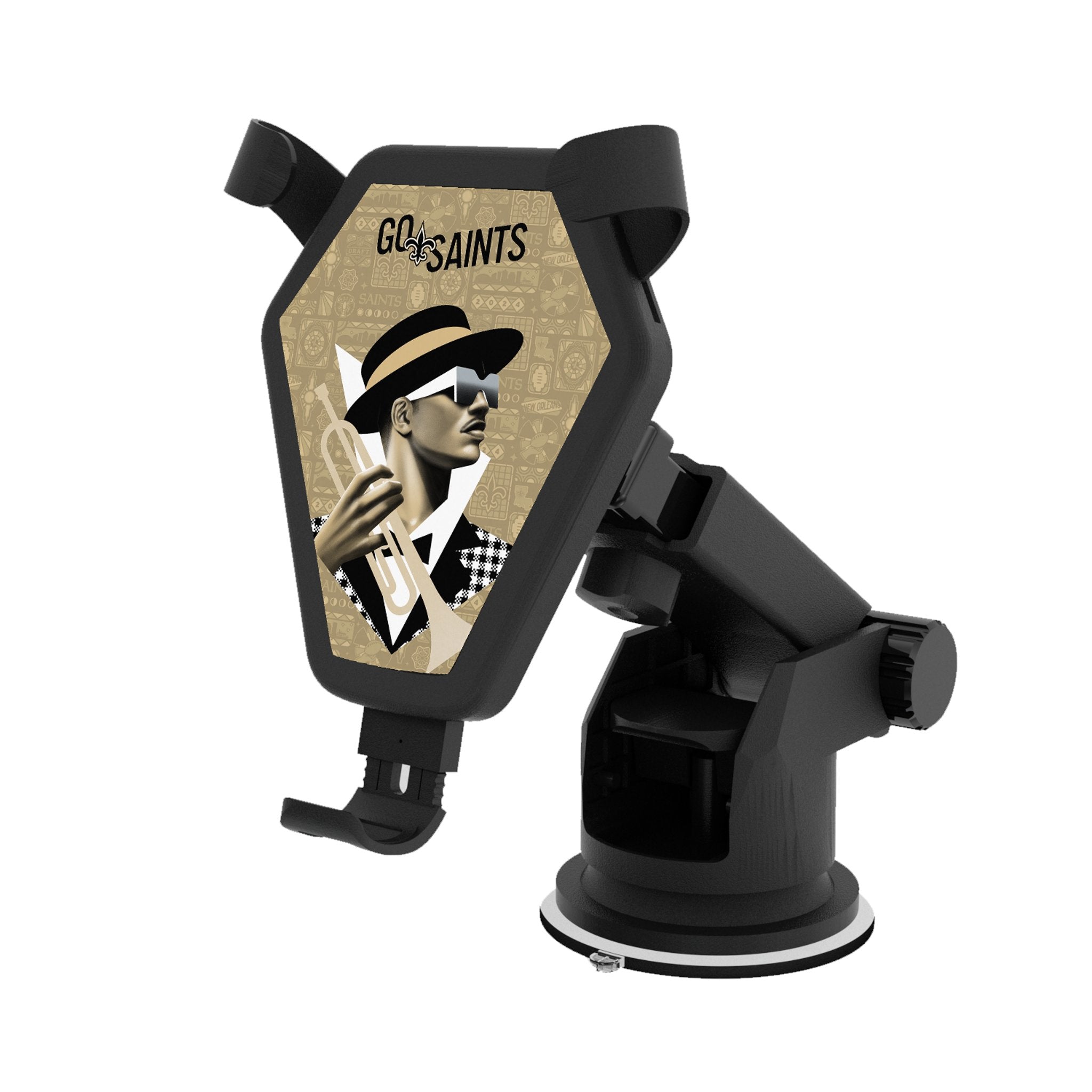 New Orleans Saints 2024 Illustrated Limited Edition Wireless Car Charger 1