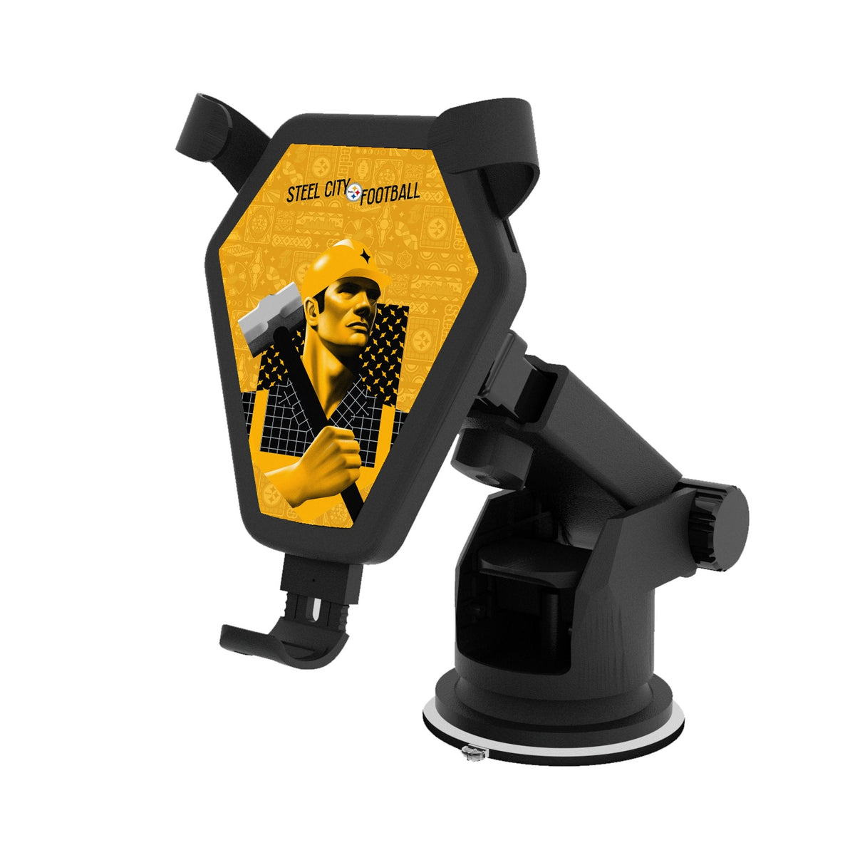 Pittsburgh Steelers 2024 Illustrated Limited Edition Wireless Car Charger 1