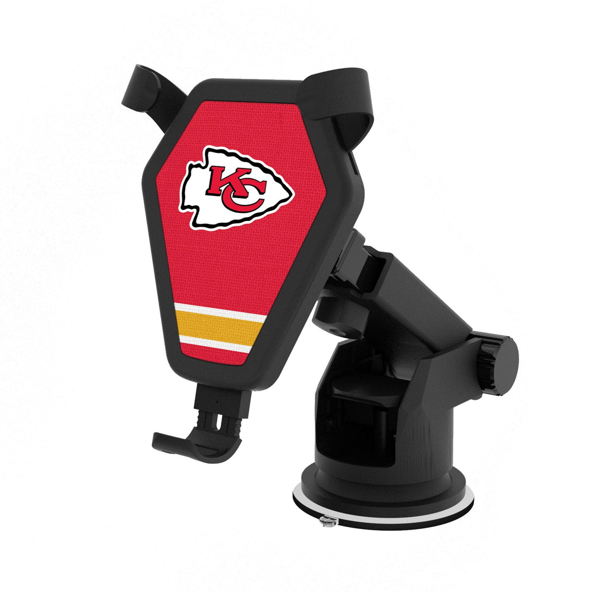 Kansas City Chiefs Stripe Wireless Car Charger 1