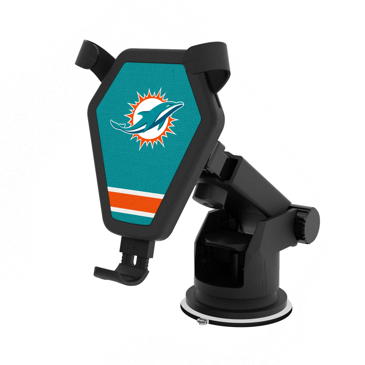 Miami Dolphins Stripe Wireless Car Charger 1