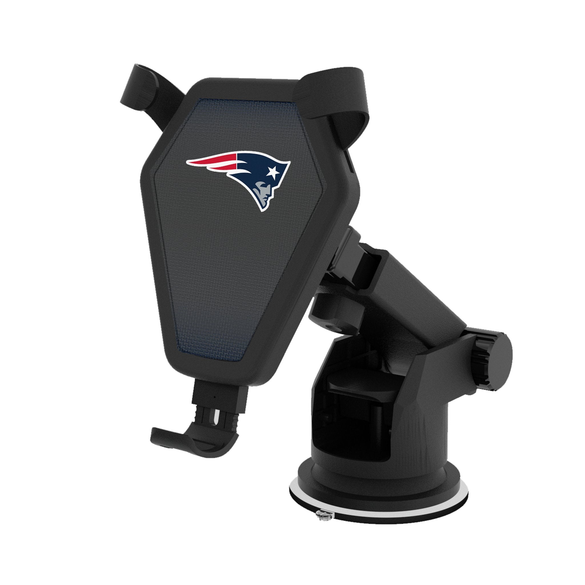 New England Patriots Linen Wireless Car Charger 1