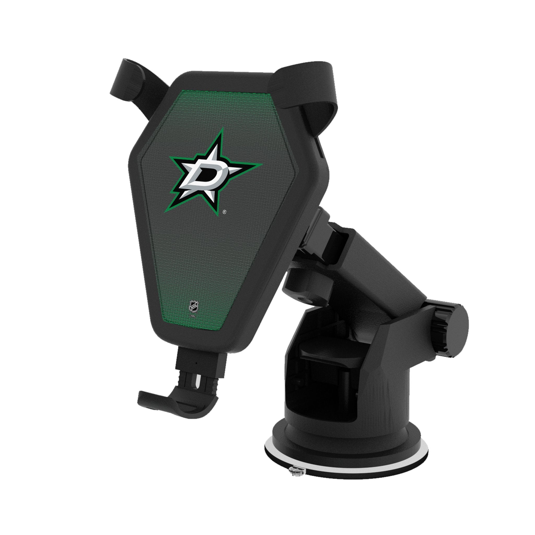 Dallas Stars Linen Wireless Car Charger 1
