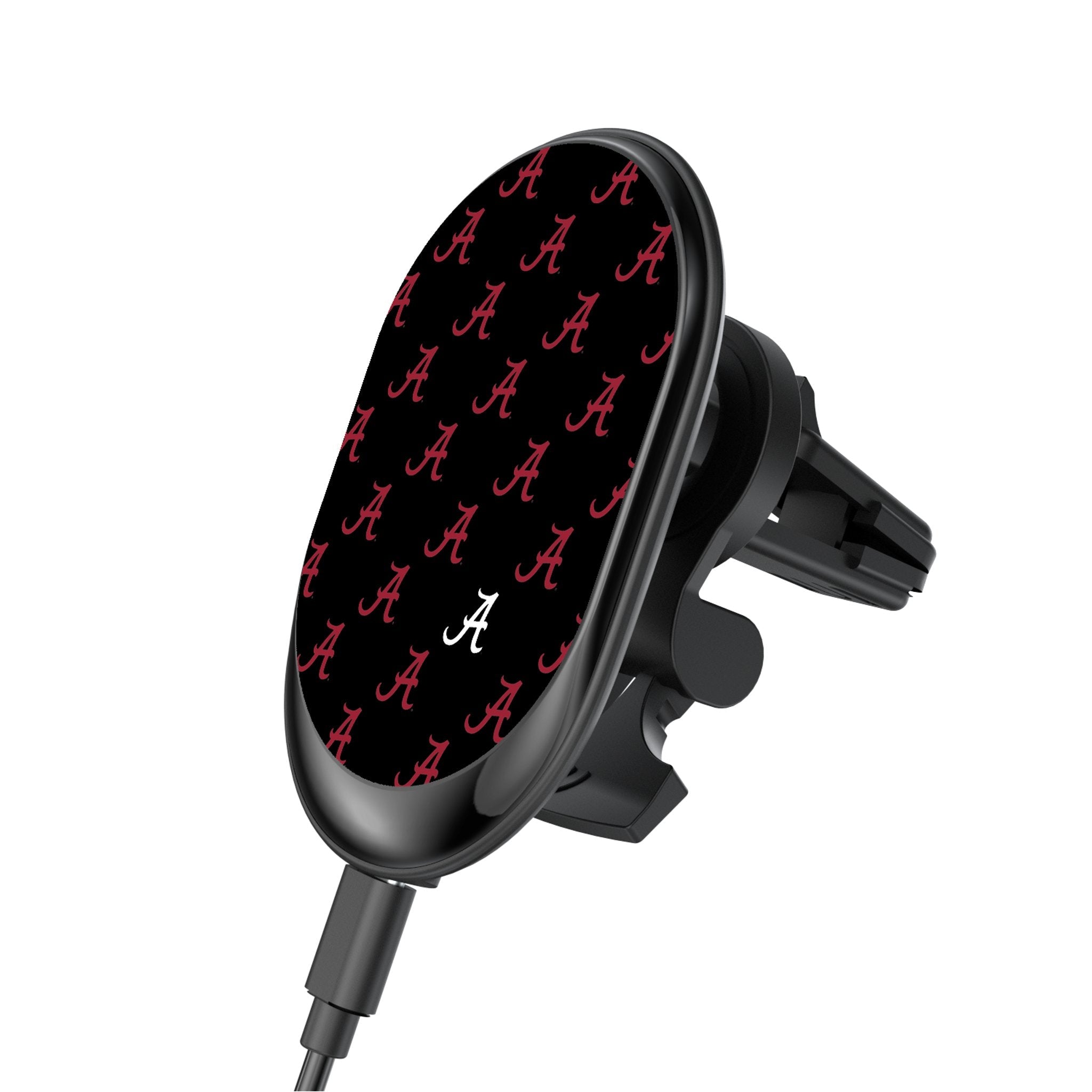 University of Alabama Crimson Tide Script A Fashion Pattern Wireless Mag Car Charger 1
