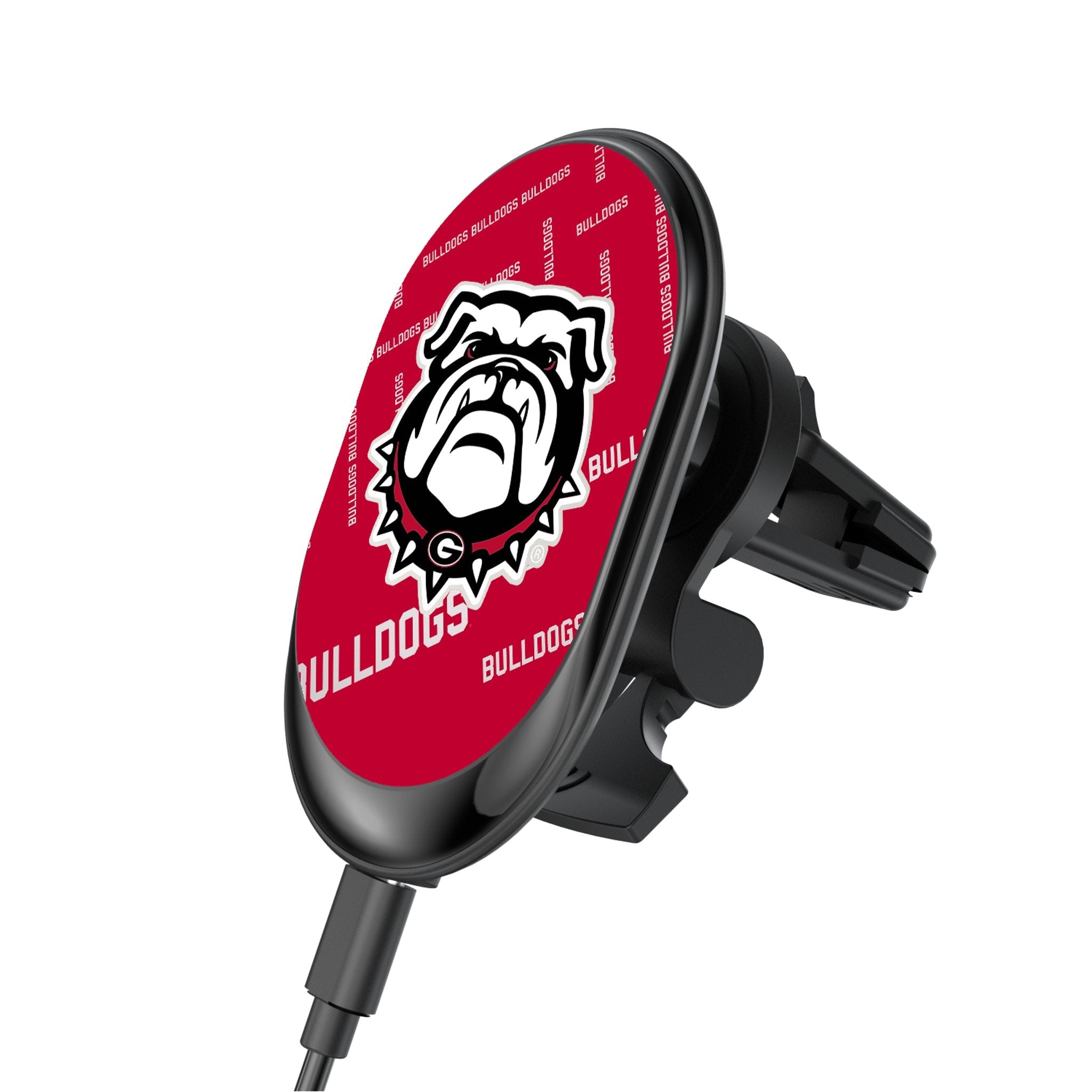 University of Georgia Bulldogs Uga Quadtile Wireless Mag Car Charger 1