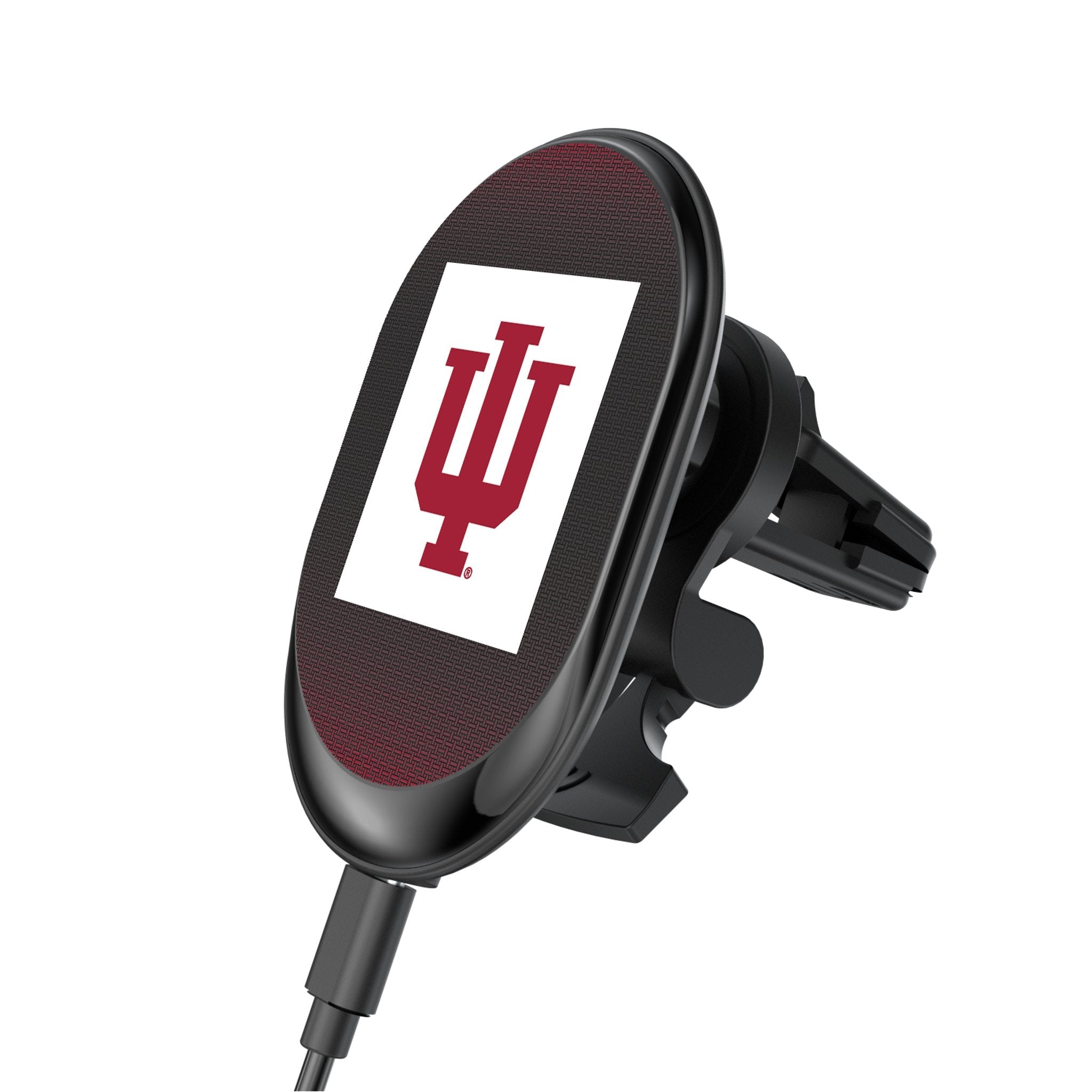Indiana University Hoosiers Linen Wireless Mag Car Charger 1