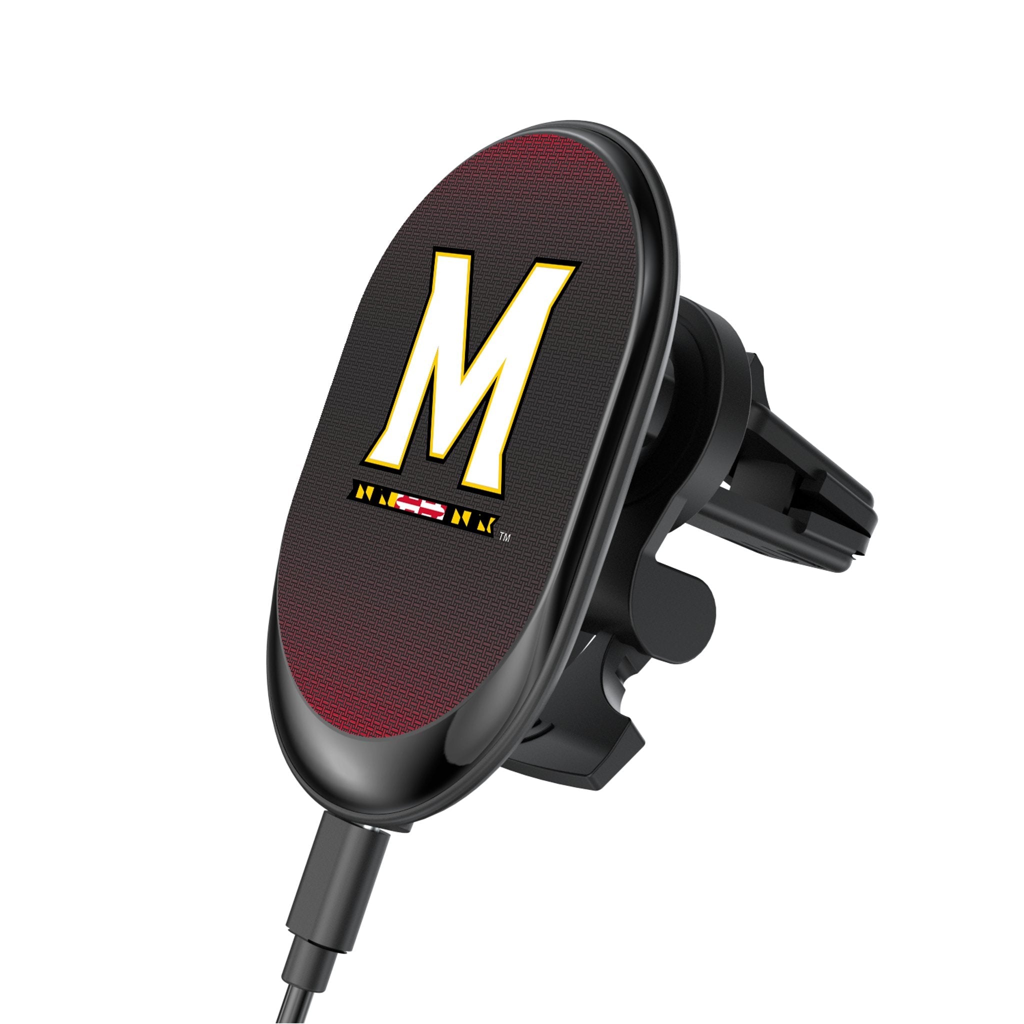 University of Maryland Terrapins Linen Wireless Mag Car Charger 1