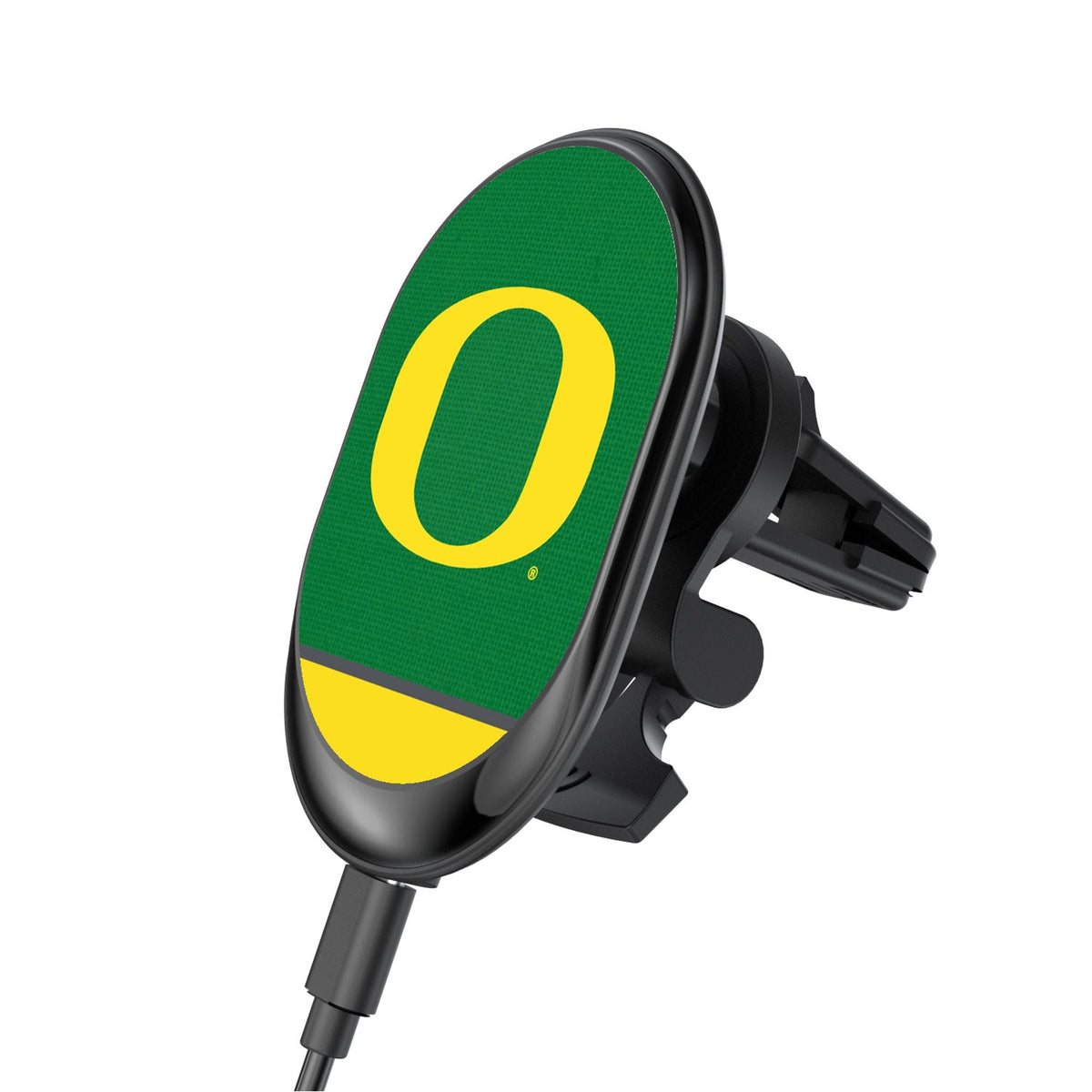 University of Oregon Ducks Endzone Solid Wireless Mag Car Charger 1