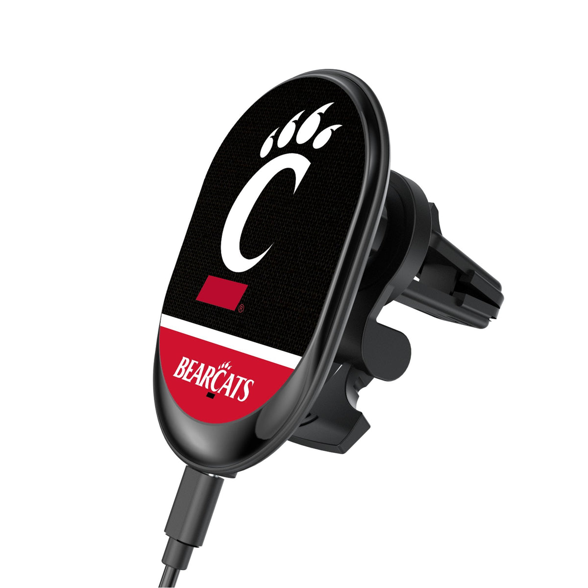 University of Cincinnati Bearcats Endzone Solid Wireless Mag Car Charger