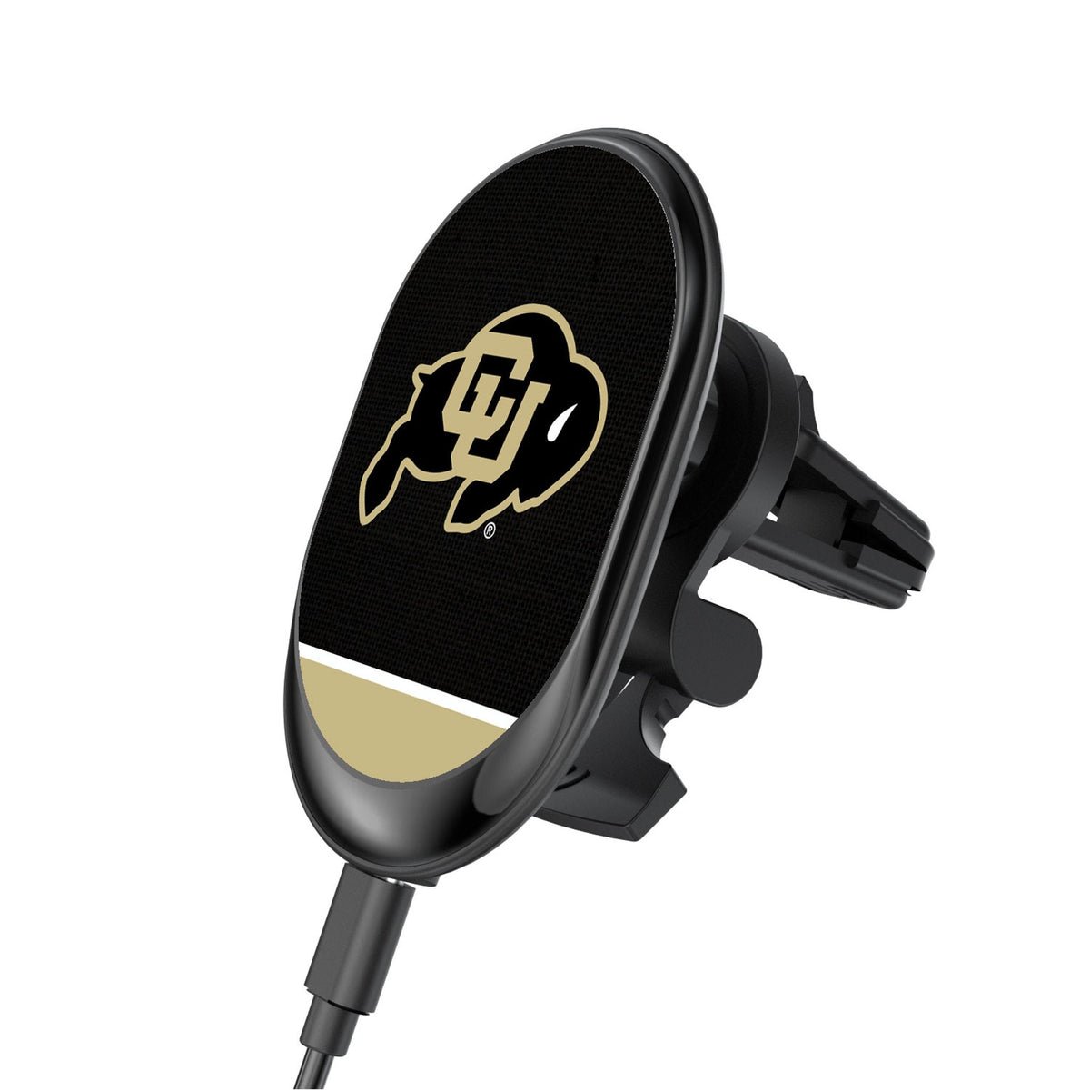 University of Colorado Buffaloes Endzone Solid Wireless Mag Car Charger 1