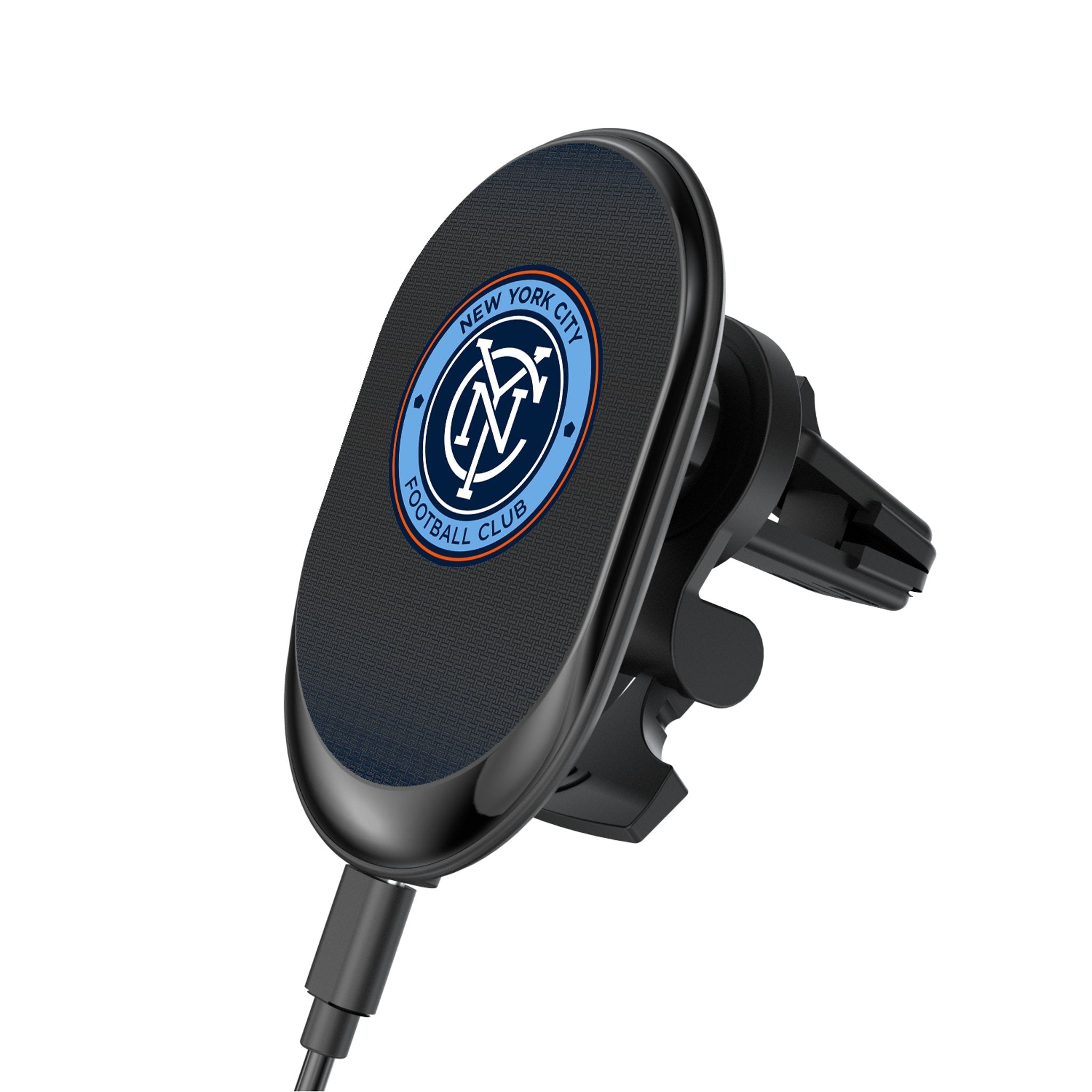 New York City FC  Linen Wireless Mag Car Charger 1