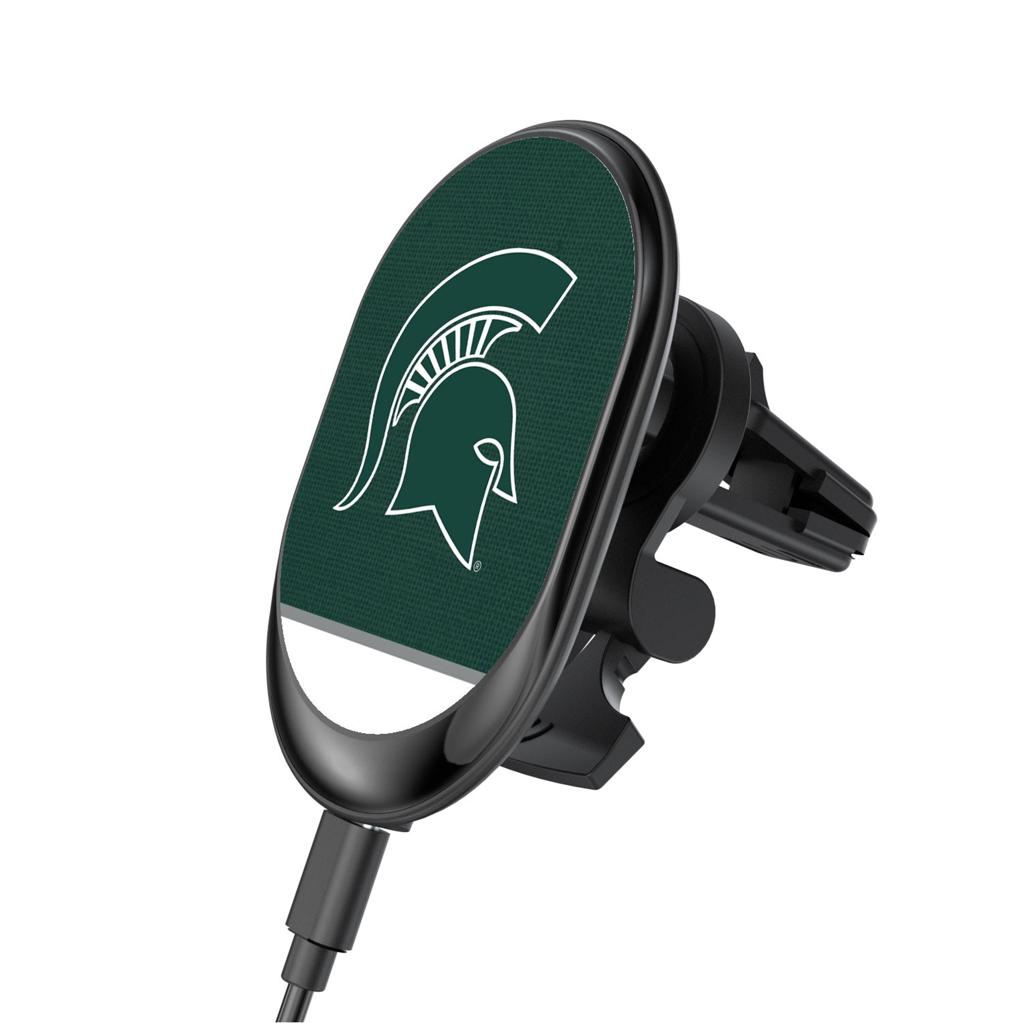 Michigan State University Spartans Endzone Solid Wireless Mag Car Charger 1