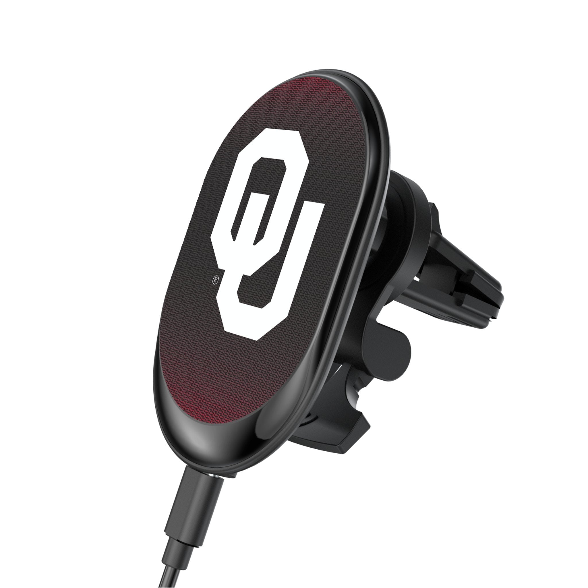 University of Oklahoma Sooners Linen Wireless Mag Car Charger 1