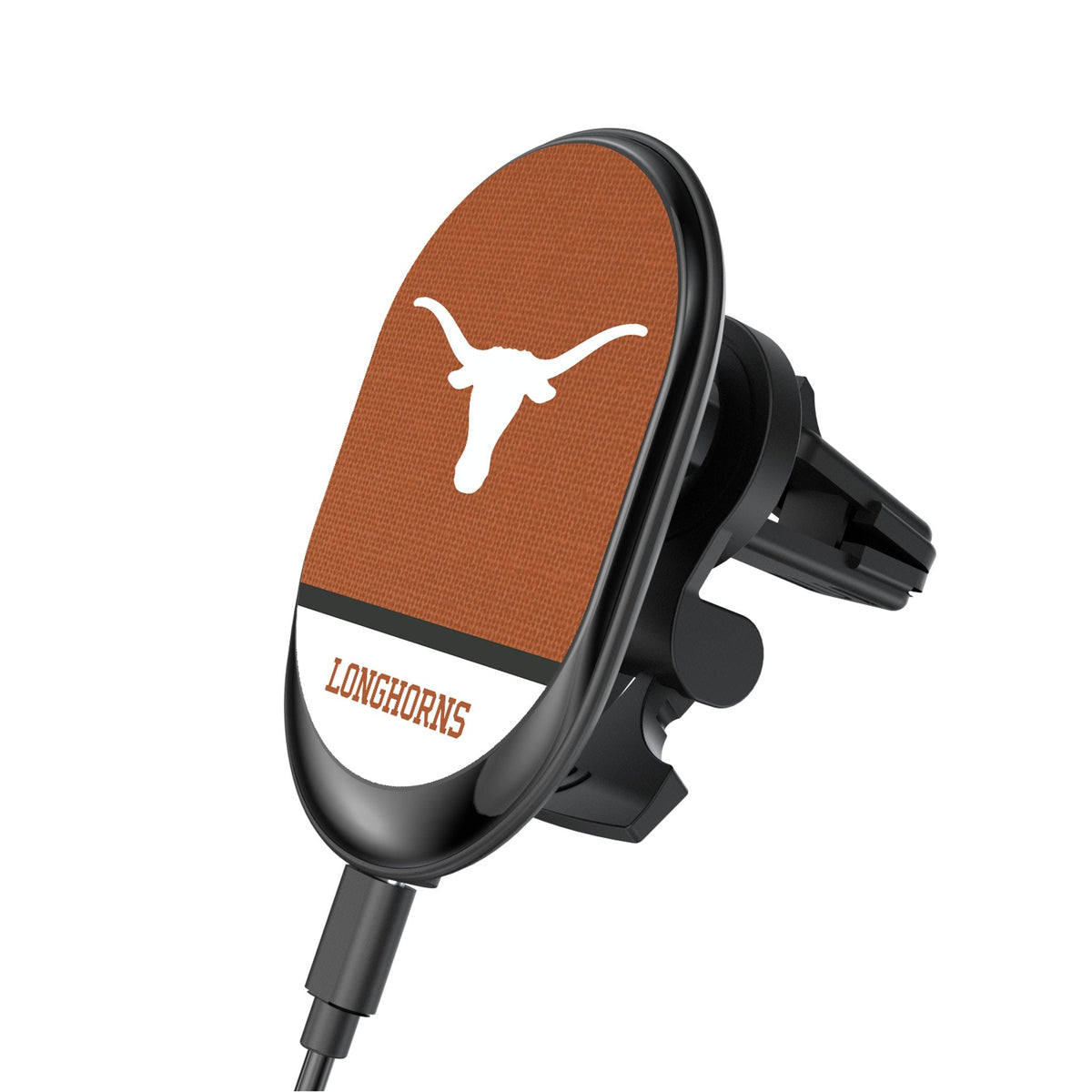 University of Texas Longhorns Endzone Solid Wireless Mag Car Charger 1