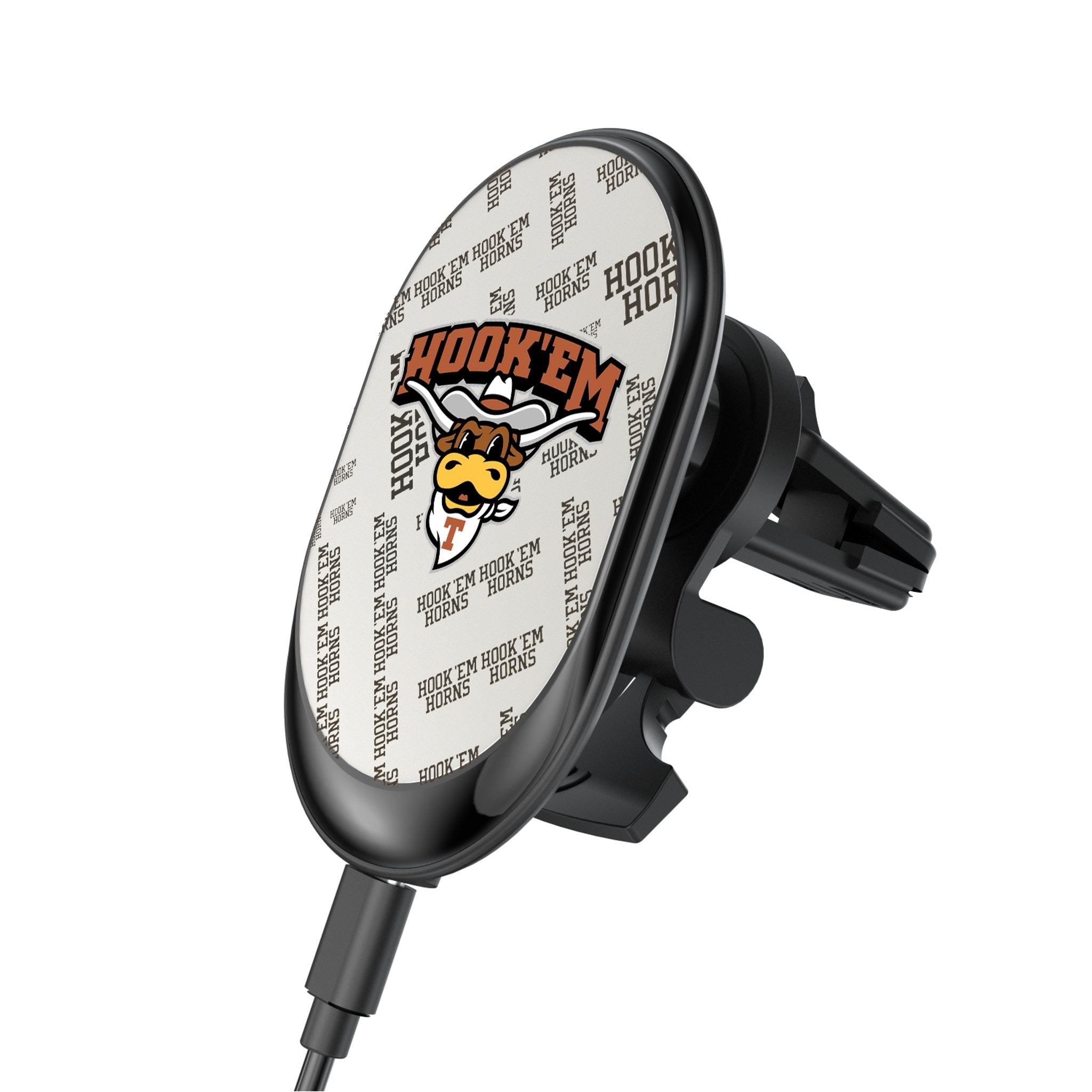 University of Texas Longhorns Quadtile Wireless Mag Car Charger 1