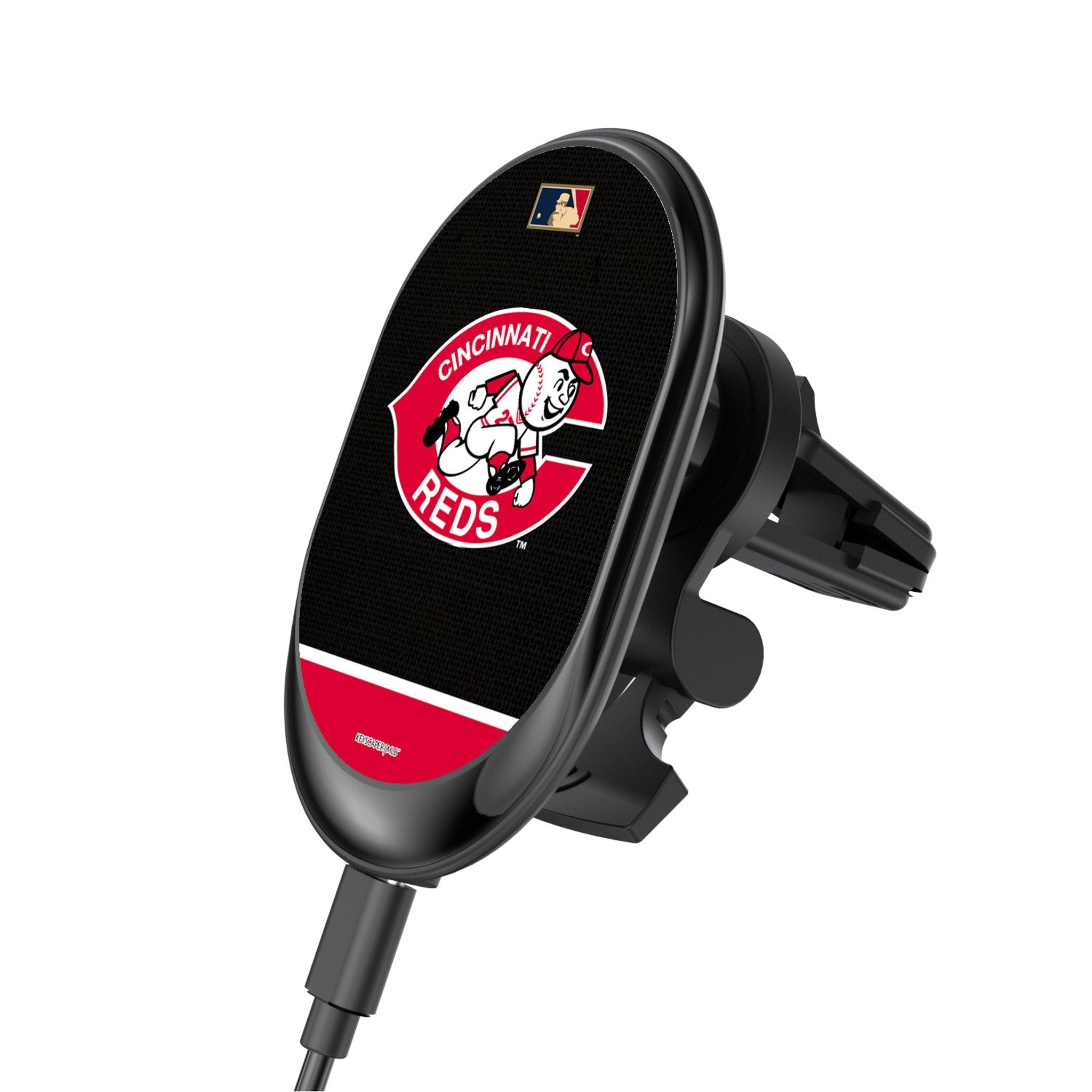 Cincinnati Reds 1974-1992 - Cooperstown Collection Endzone Solid Wireless Mag Car Charger 1