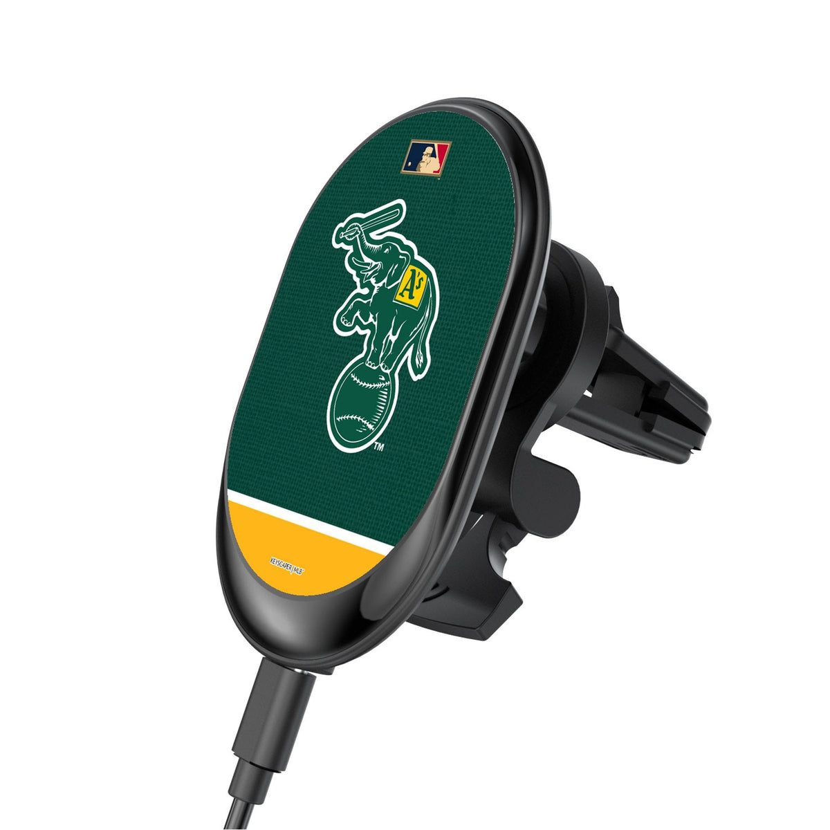 Oakland As  Home 1988 - Cooperstown Collection Endzone Solid Wireless Mag Car Charger 1
