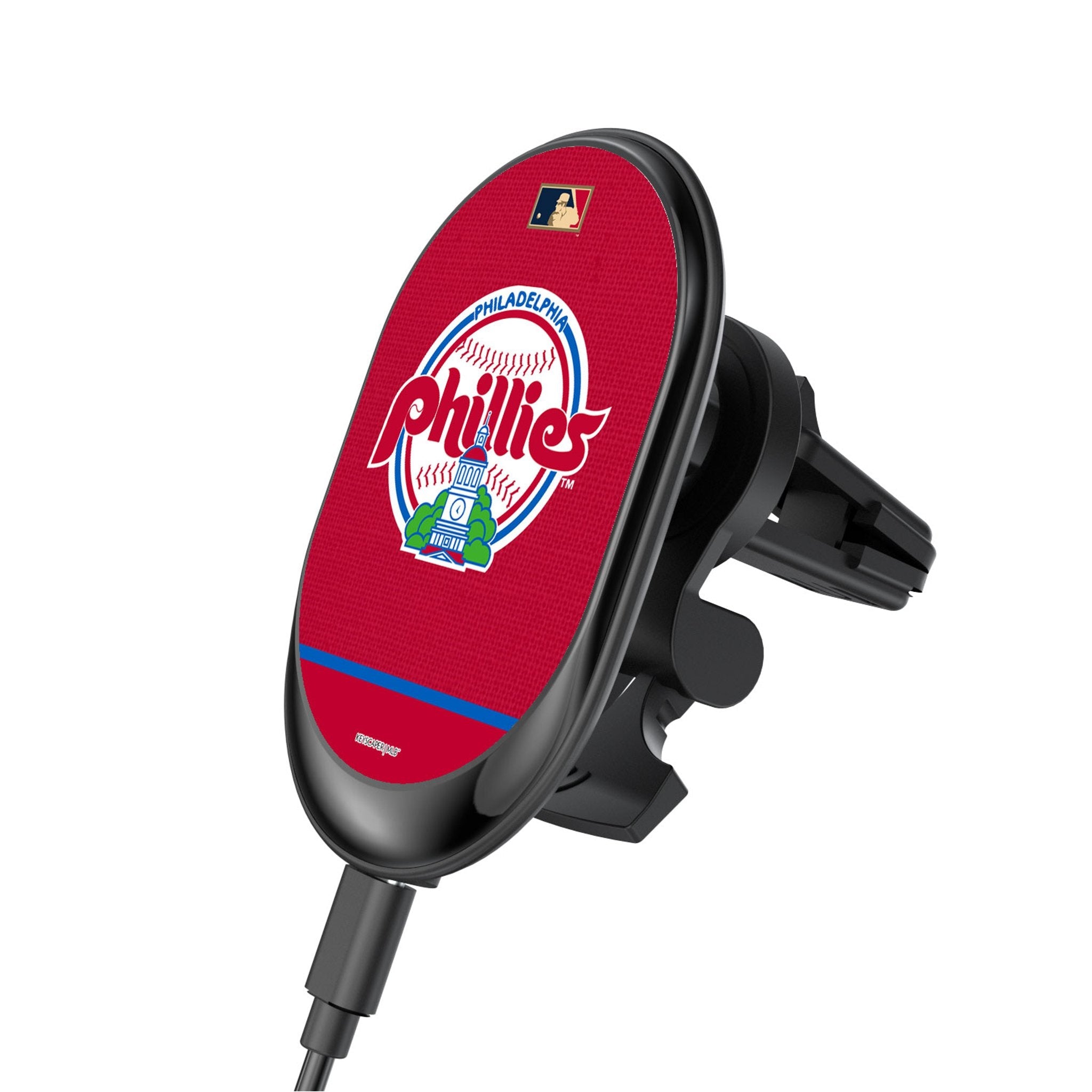 Philadelphia Phillies 1984-1991 - Cooperstown Collection Endzone Solid Wireless Mag Car Charger 1