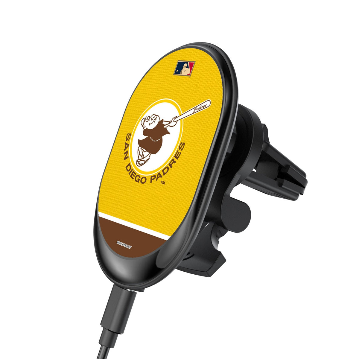 San Diego Padres 1969-1984 - Cooperstown Collection Endzone Solid Wireless Mag Car Charger 1