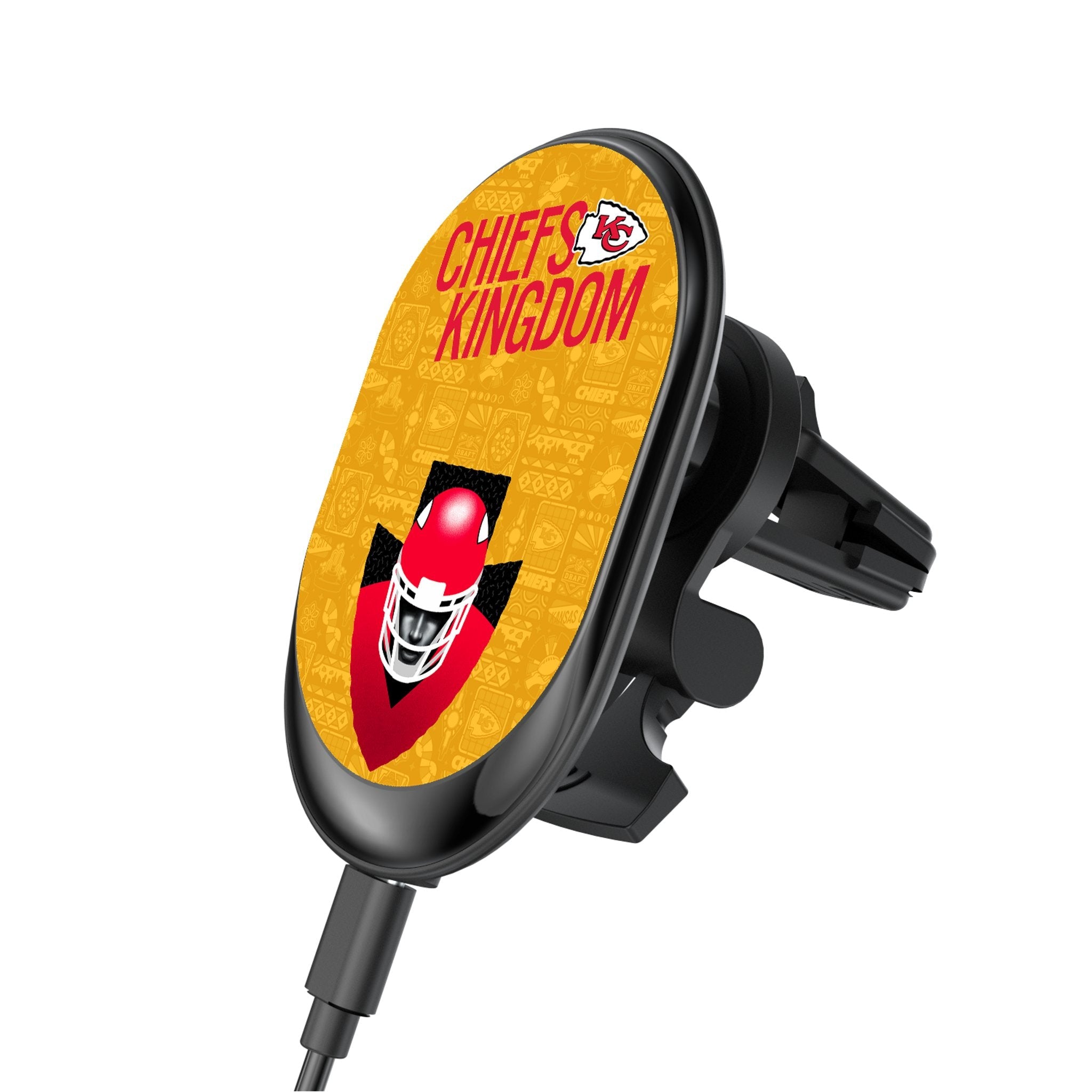 Kansas City Chiefs 2024 Illustrated Limited Edition Wireless Car Charger 1