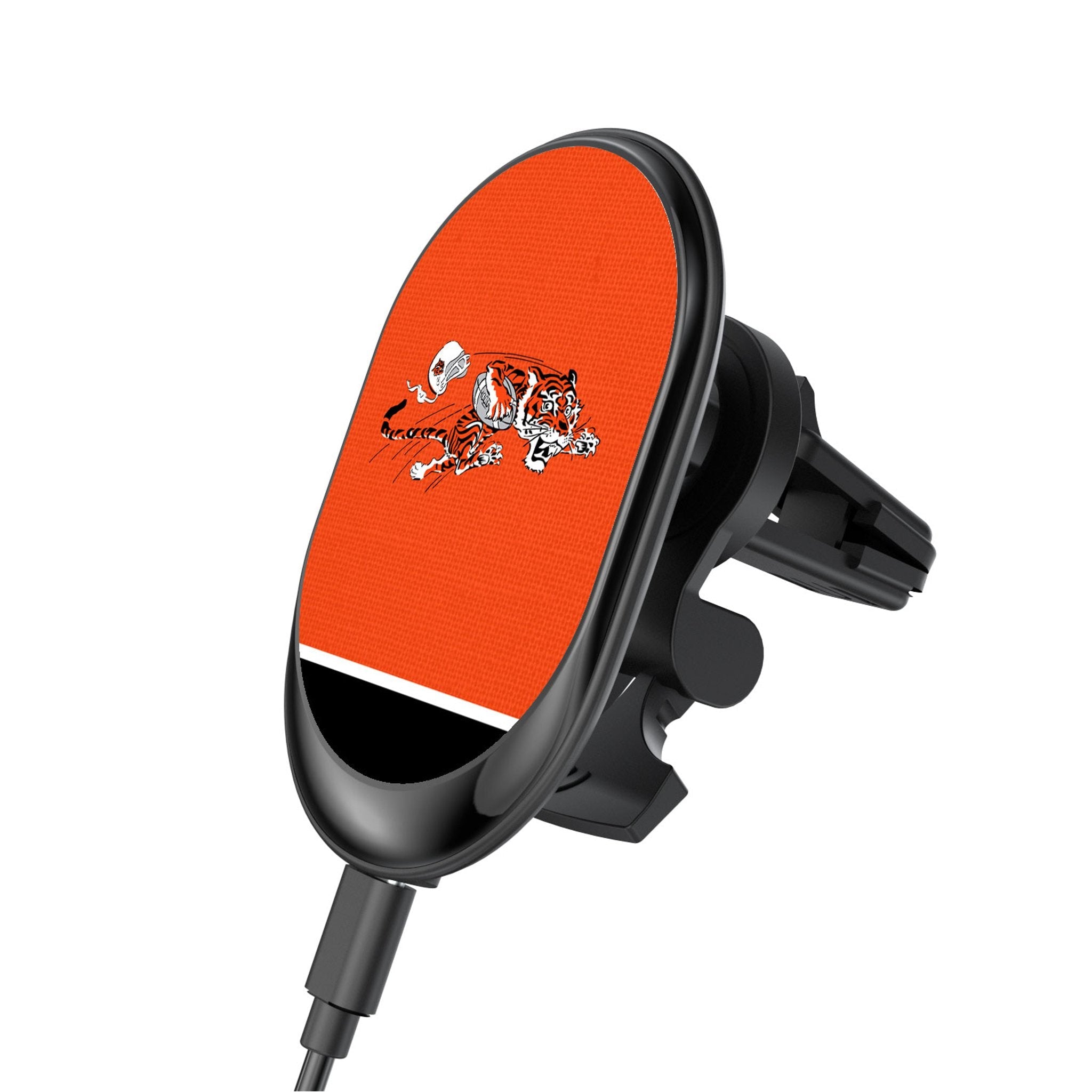 Cincinnati Bengals Historic Collection Endzone Solid Wireless Mag Car Charger 1