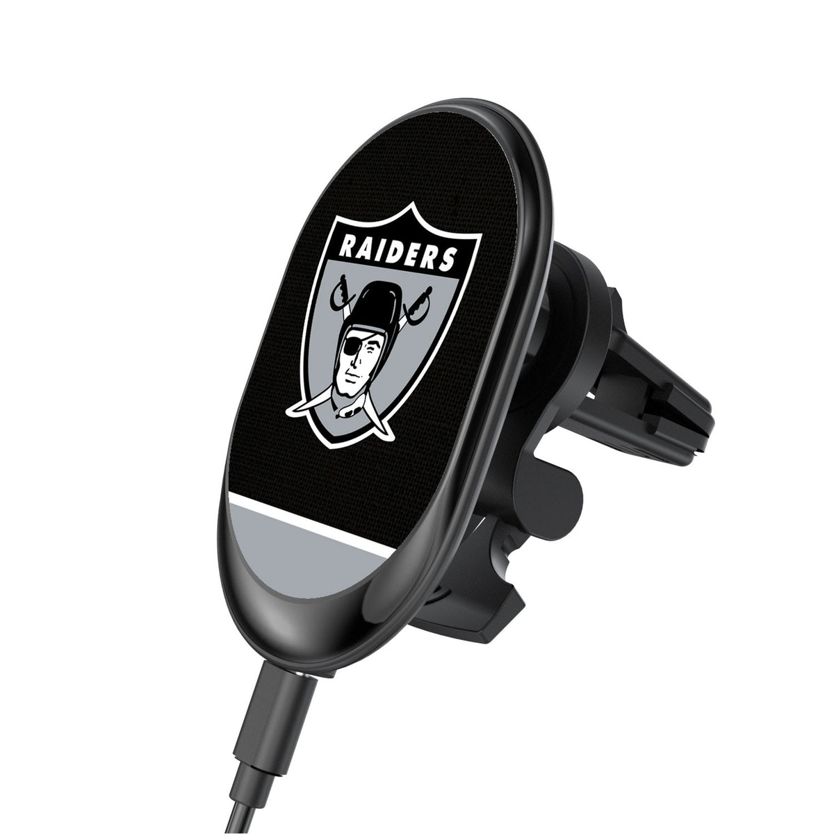 Oakland Raiders 1963 Historic Collection Endzone Solid Wireless Mag Car Charger 1