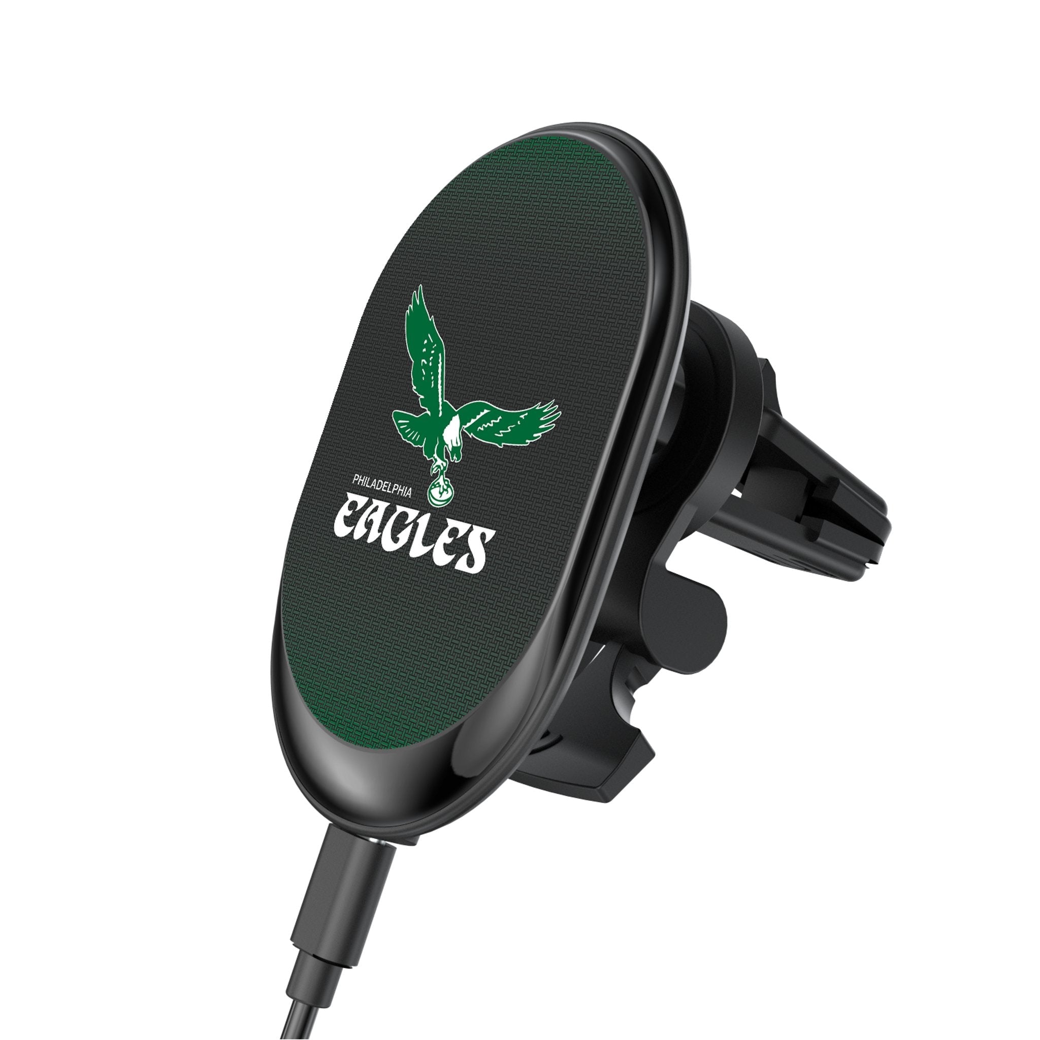 Philadelphia Eagles 1973-1995 Historic Collection Linen Wireless Mag Car Charger 1