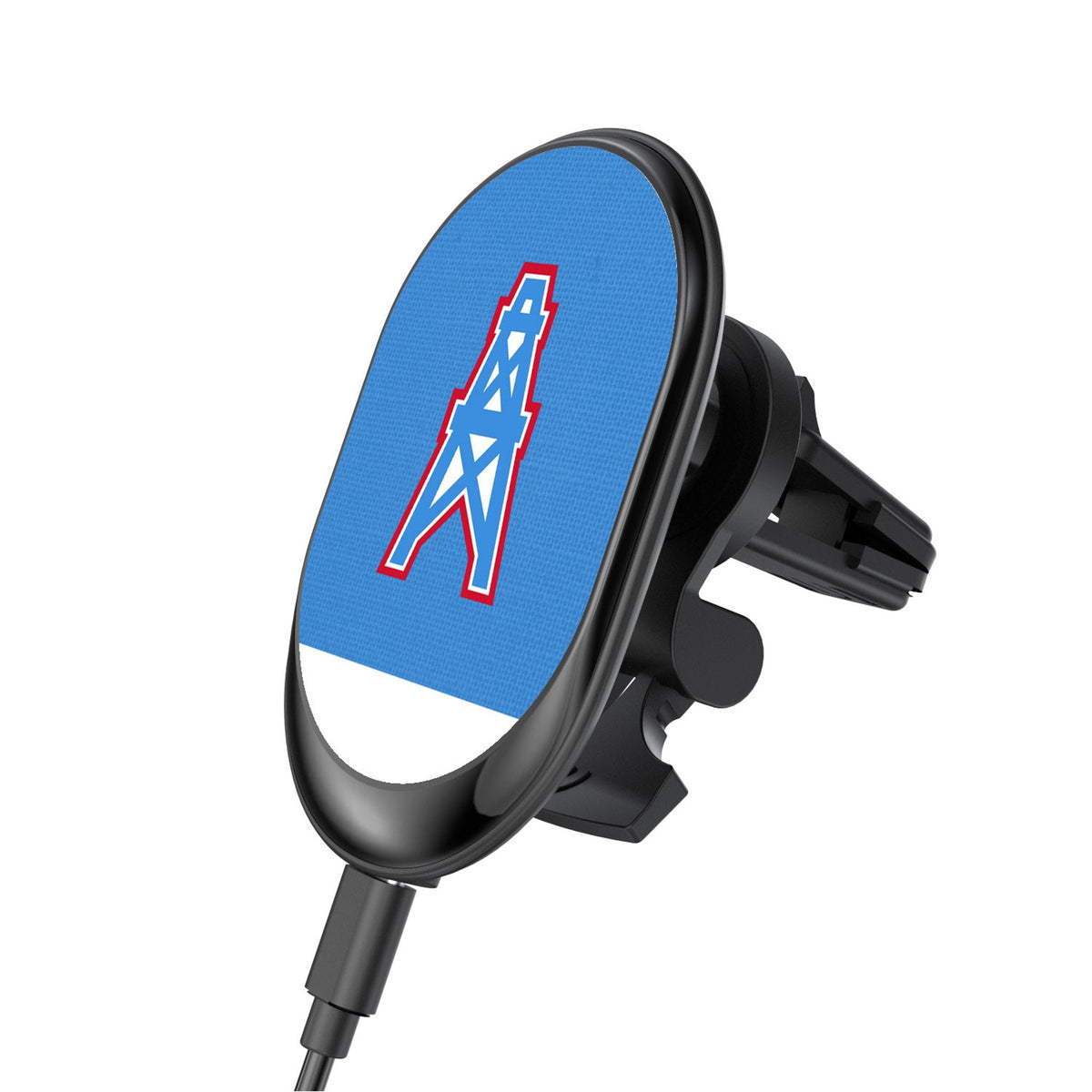 Houston Oilers Historic Collection Endzone Solid Wireless Mag Car Charger 1