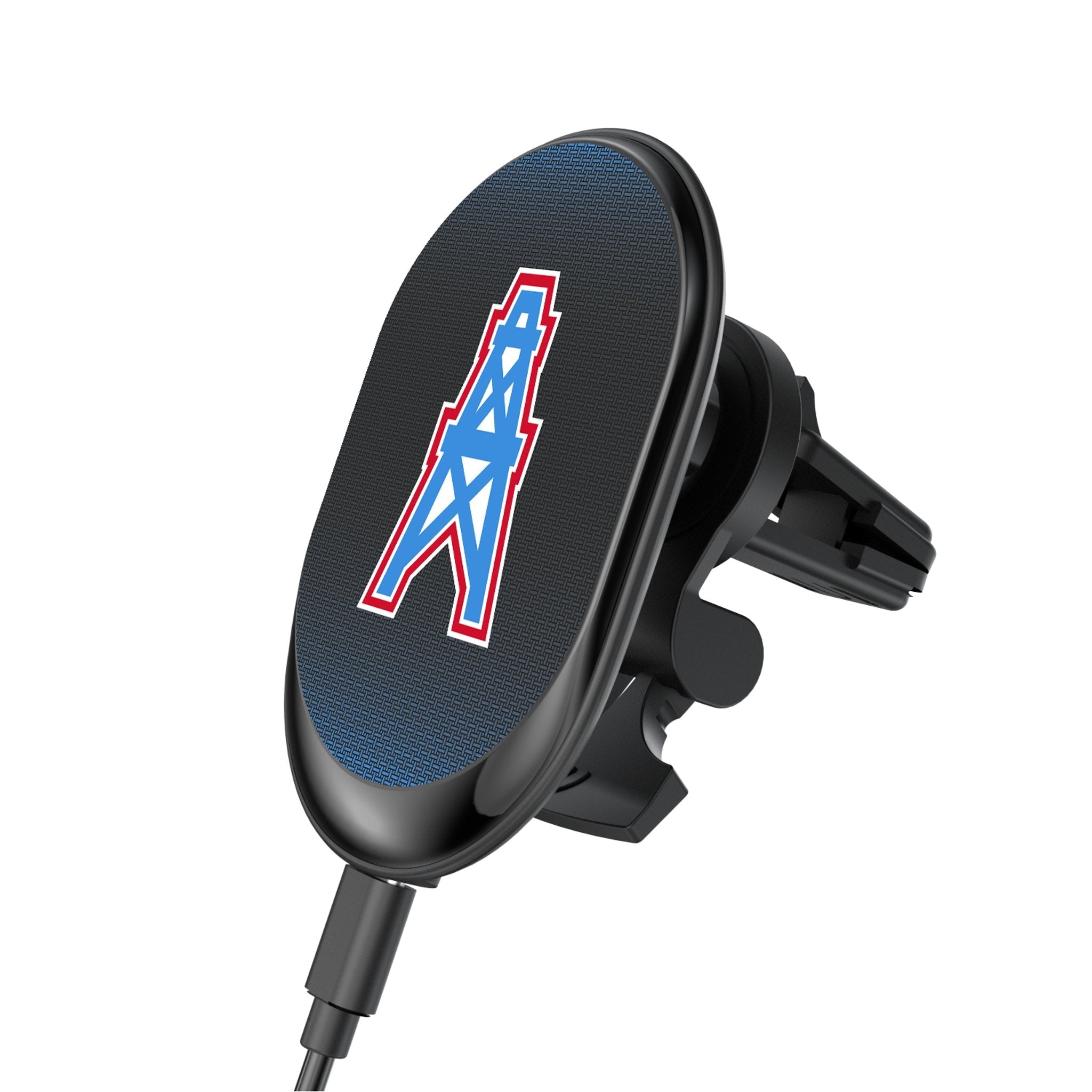 Houston Oilers Historic Collection Linen Wireless Mag Car Charger 1